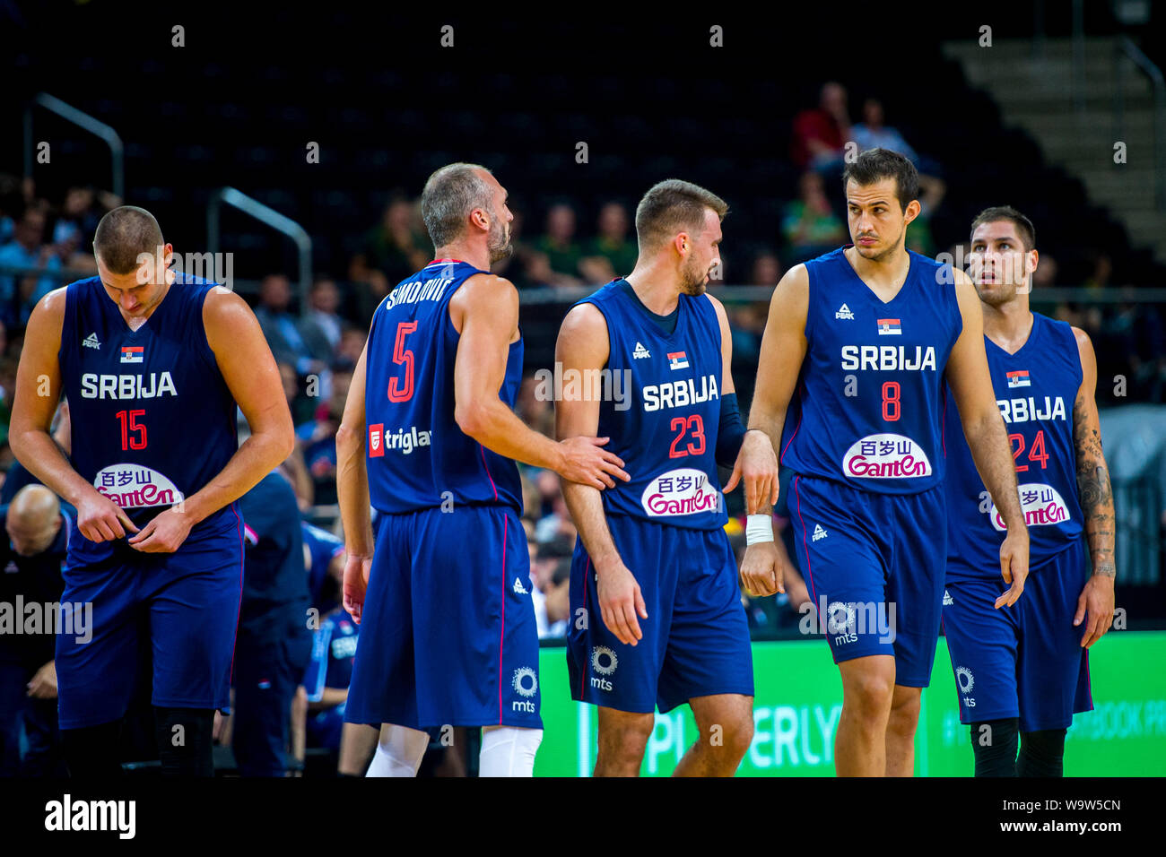 Serbia basketball team Stock Photo - Alamy