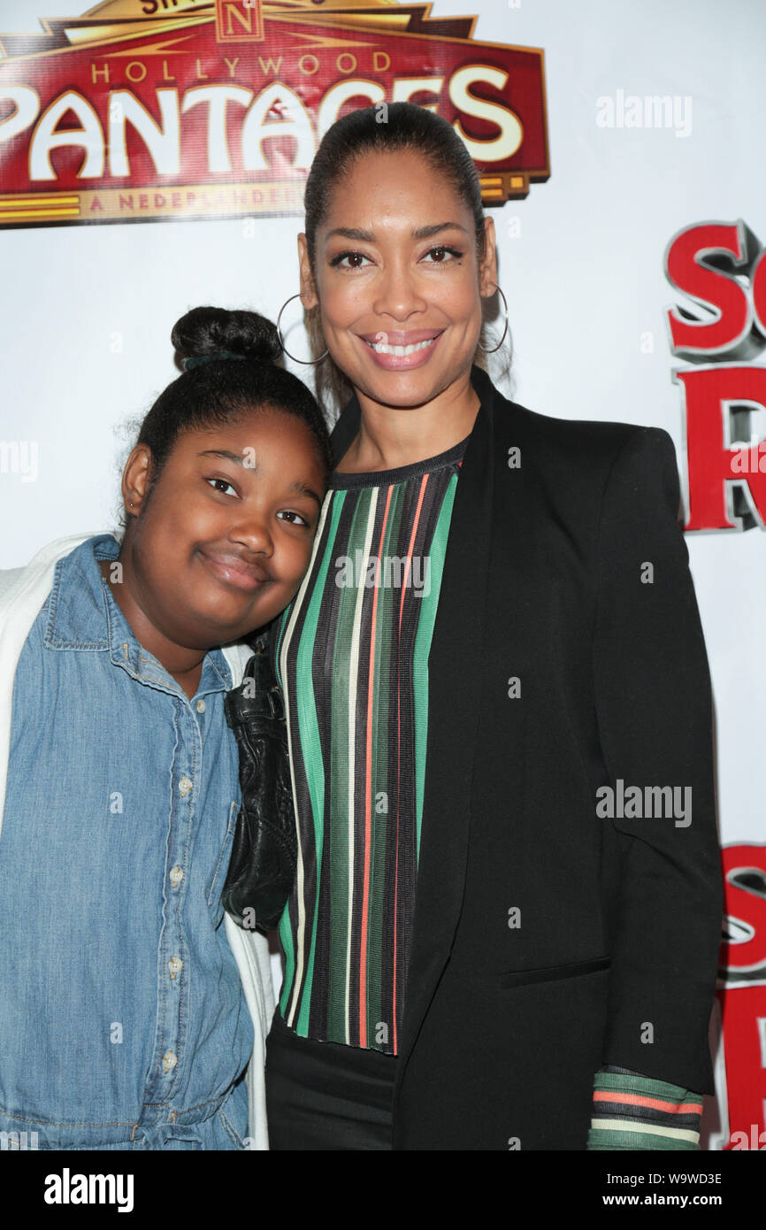 Los Angeles.CA.USA. Gina Torres (R) and daughter Delilah Fishburne at