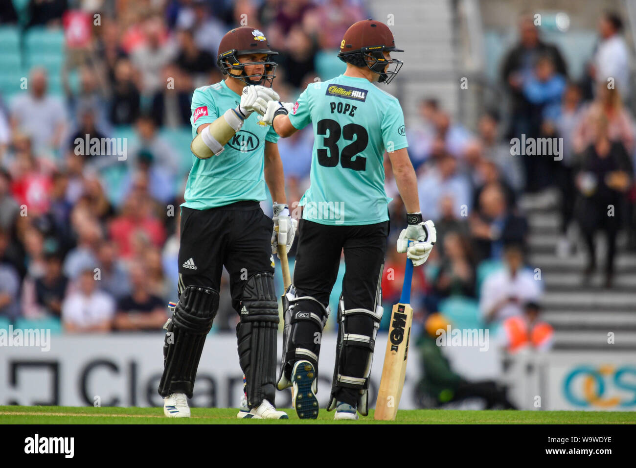 LONDON, UNITED KINGDOM. 15th Aug, 2019. Sam Curran of Surrey Cricket