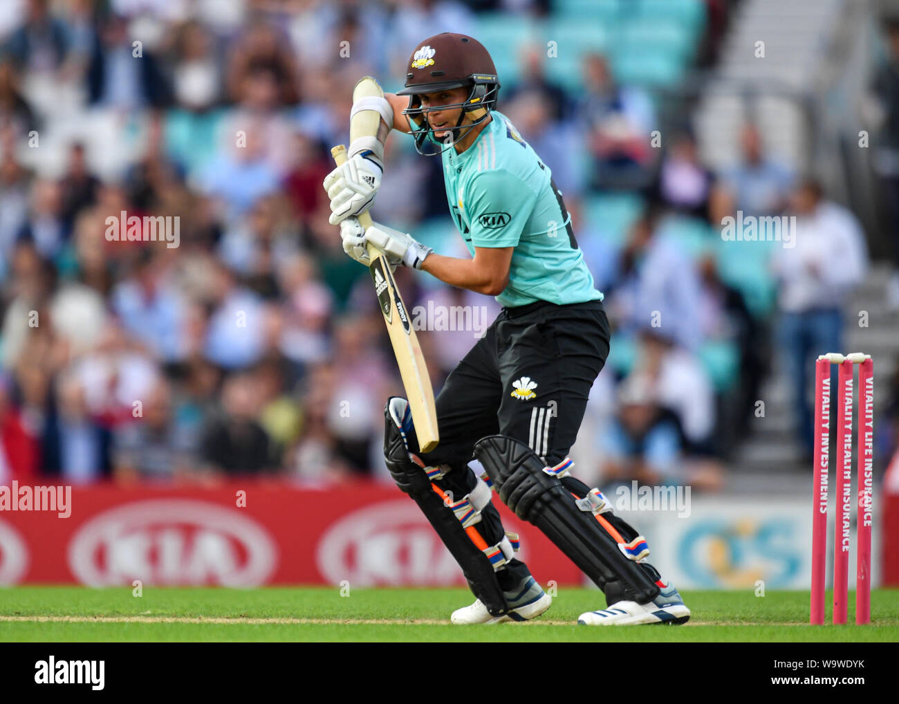 LONDON, UNITED KINGDOM. 15th Aug, 2019. Ollie Pope of Surrey Cricket