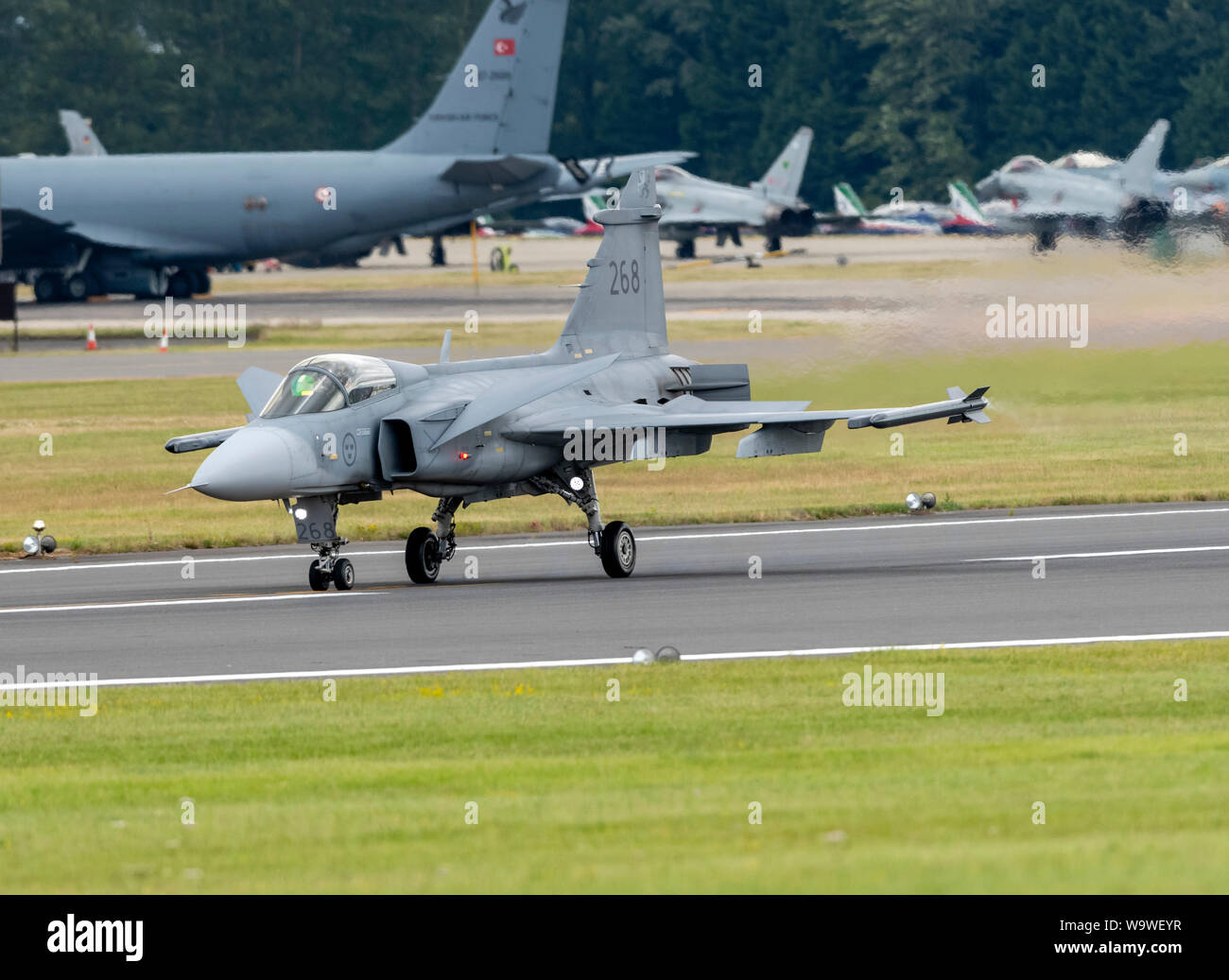 SAAB JAS 39C Gripen at the Royal International Air Tattoo 2019 Stock Photo