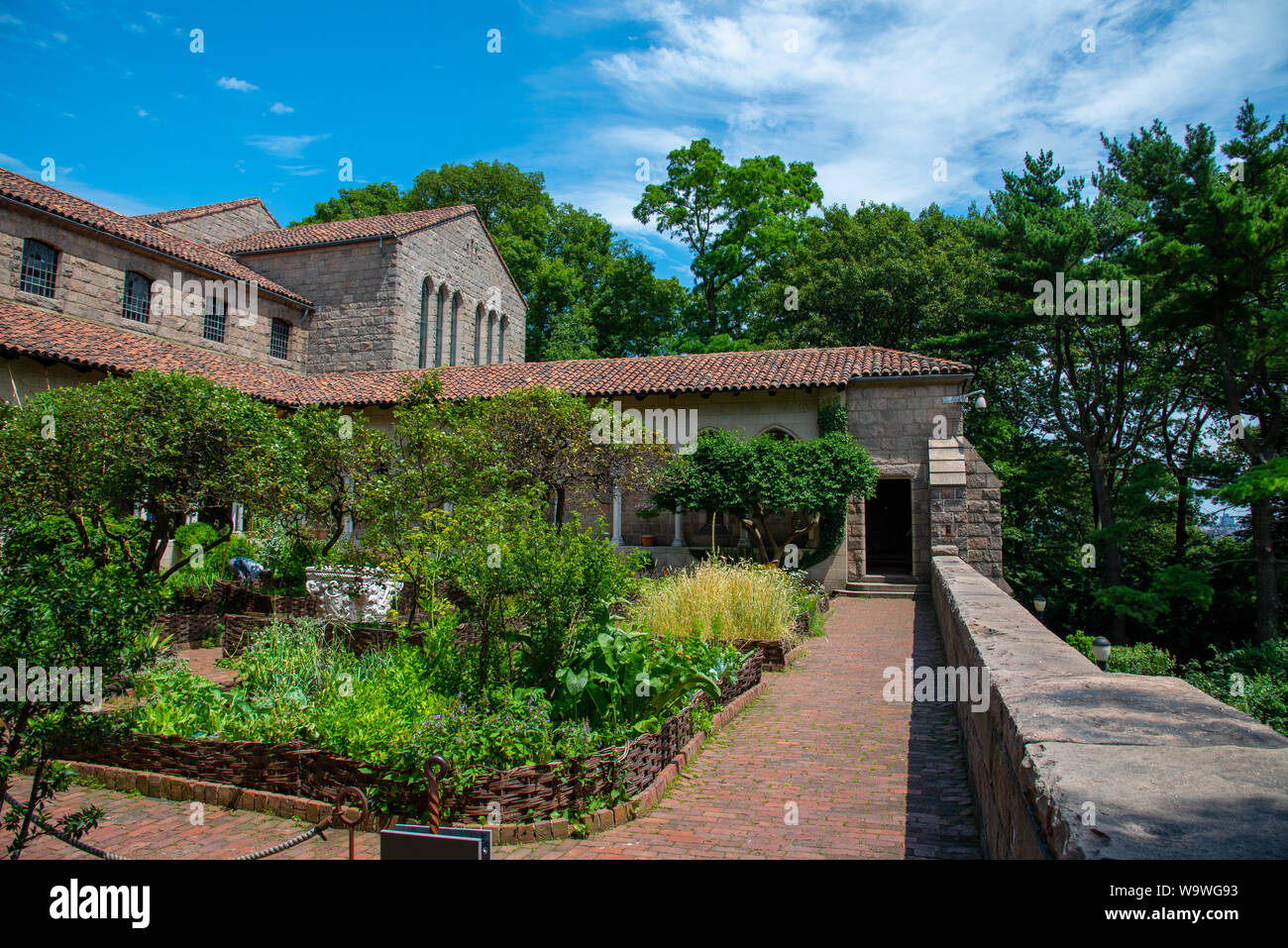 European medieval cloister in Washington heights in Manhattan (NYC