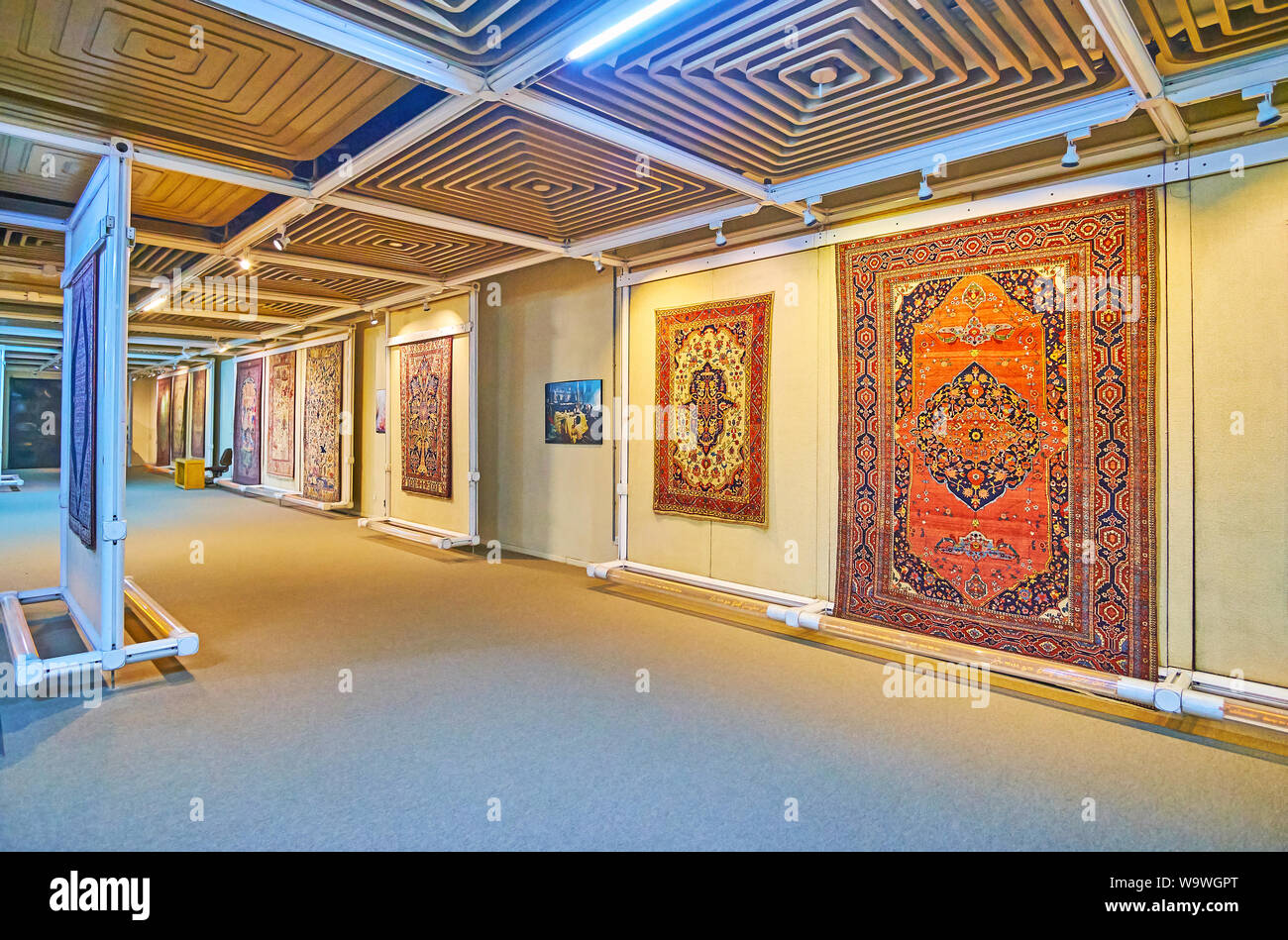 TEHRAN, IRAN OCTOBER 25, 2017 Visit Iran carpet museum and explore