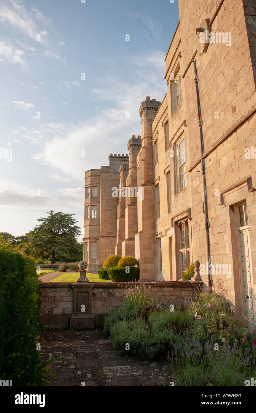 Grimsthorpe, United Kingdom. 15th Aug, 2019. A view of Grimsthorpe Castle in Lincolnshire, Credit: Jonathan Clarke/Alamy Live News Stock Photo
