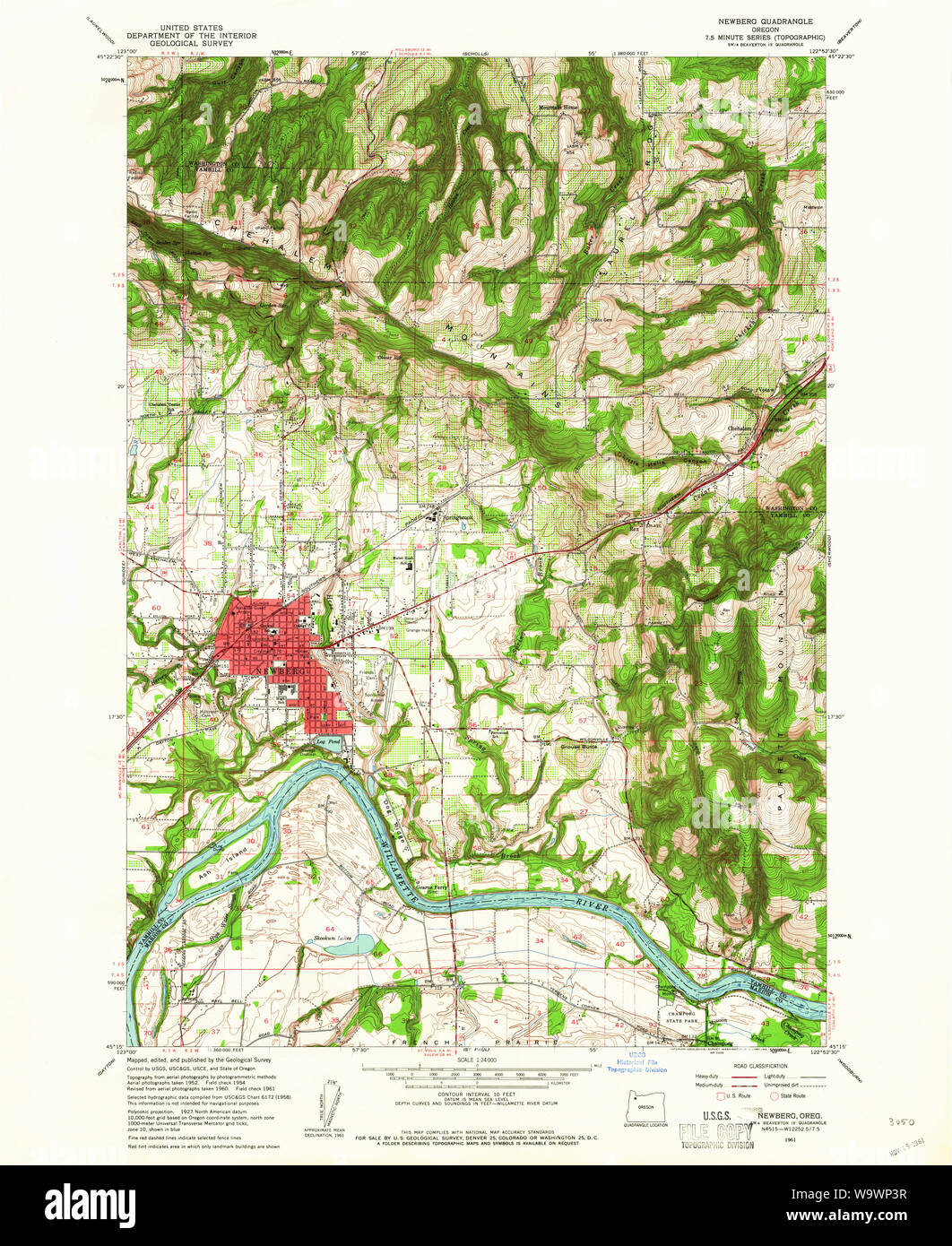 Map of newberg oregon hires stock photography and images Alamy