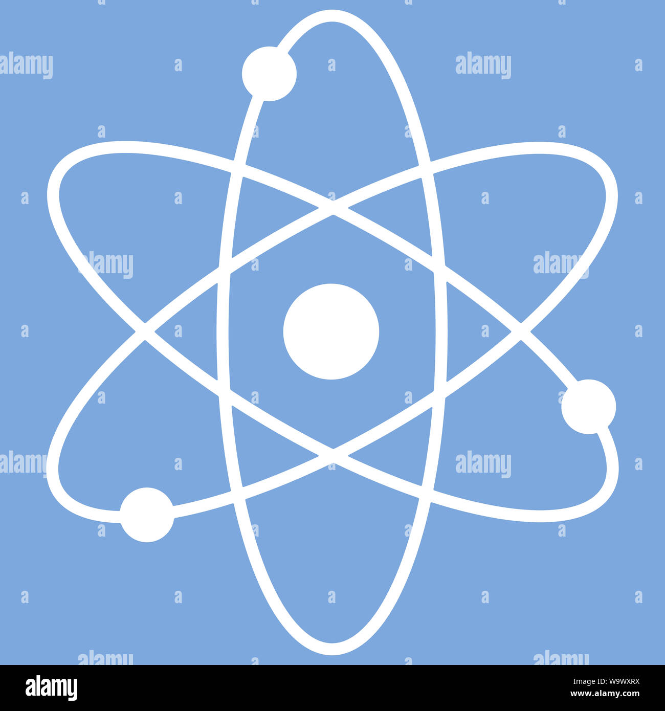 Stylized black atom icon hi-res stock photography and images - Alamy