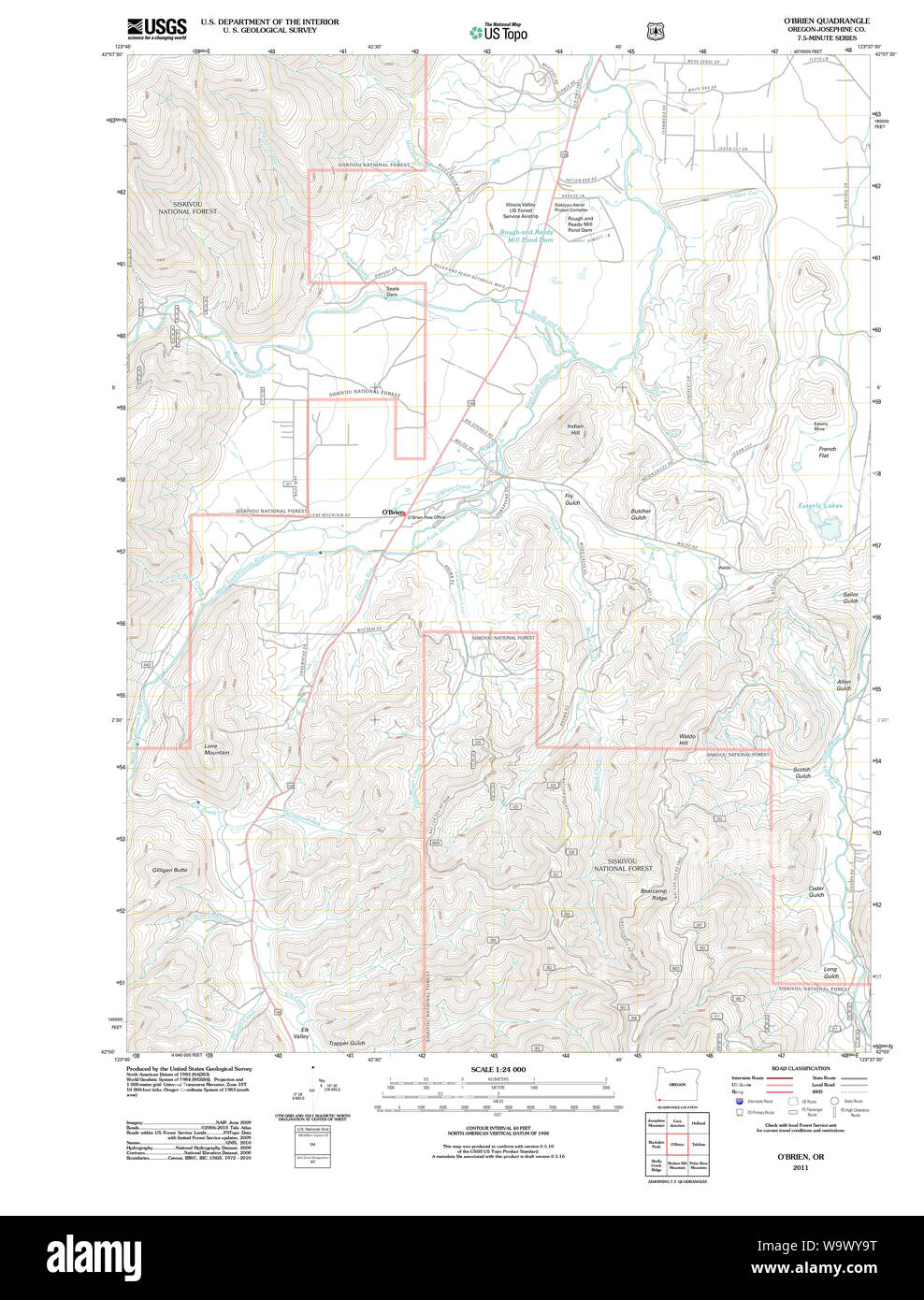 Map of obrien Cut Out Stock Images & Pictures Alamy