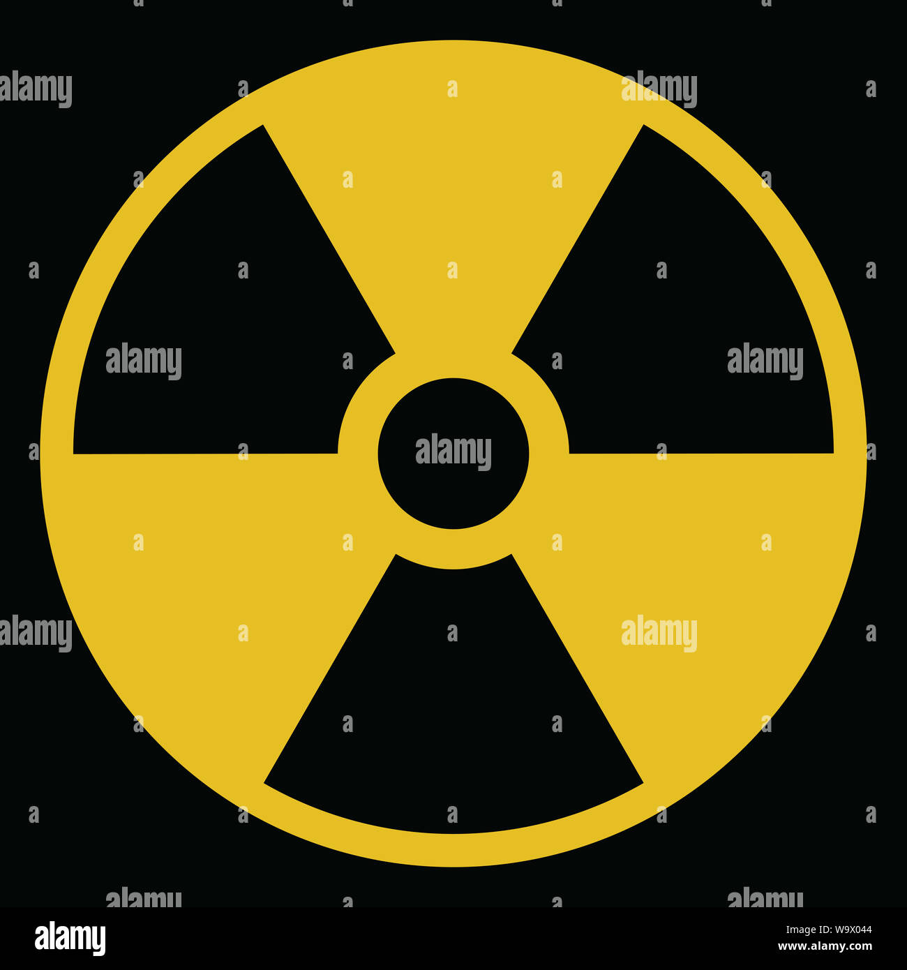 Ionizing Radiation Hazard Symbol Stock Photo