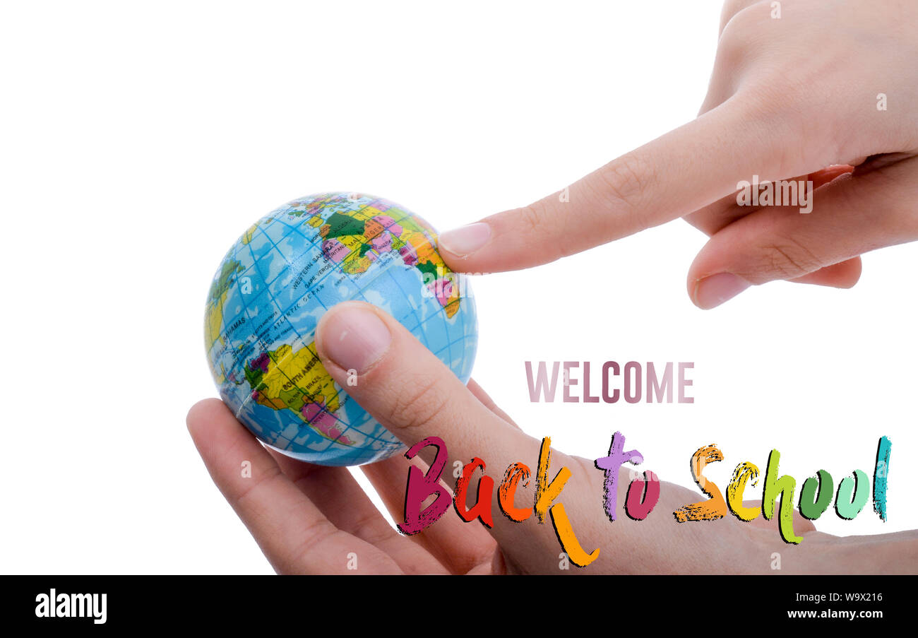 Back to school wording as educational concept Stock Photo - Alamy