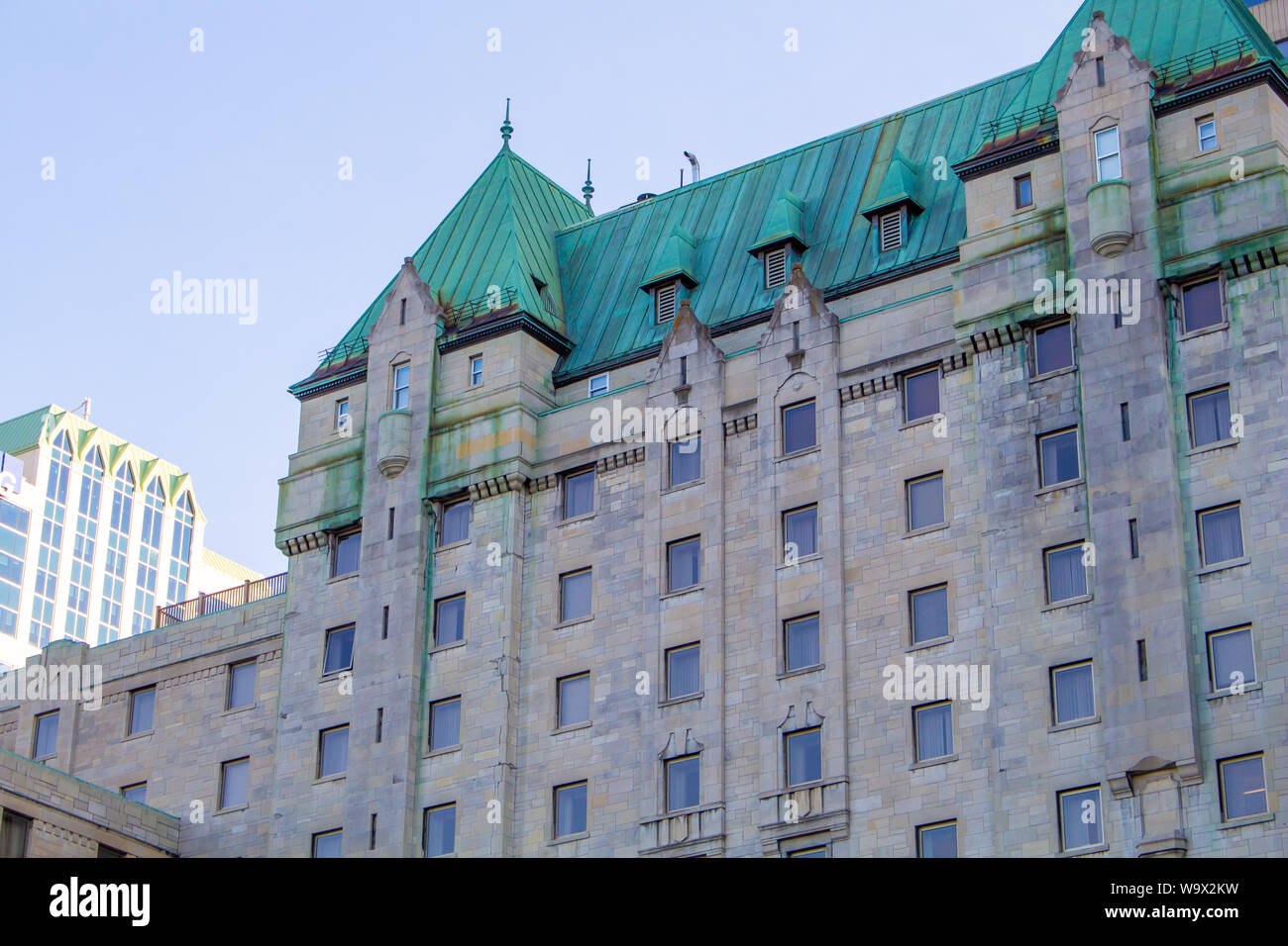 The exterior of the Lord Elgin hotel in Ottawa. Stock Photo