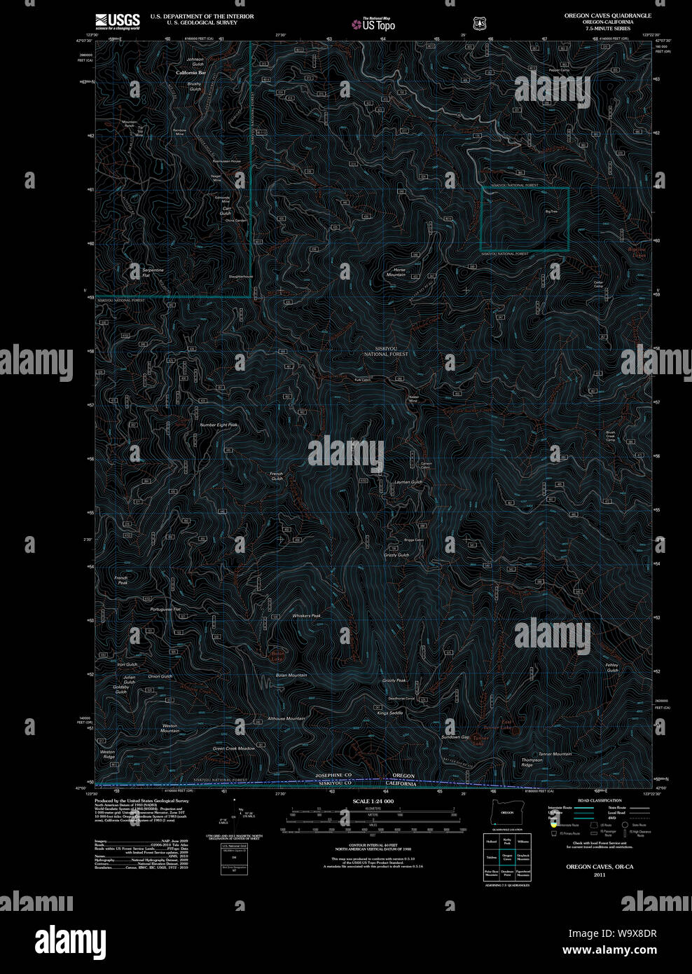 Topo Map Riddles Oregon Mapping Caves High Resolution Stock Photography and Images - Alamy