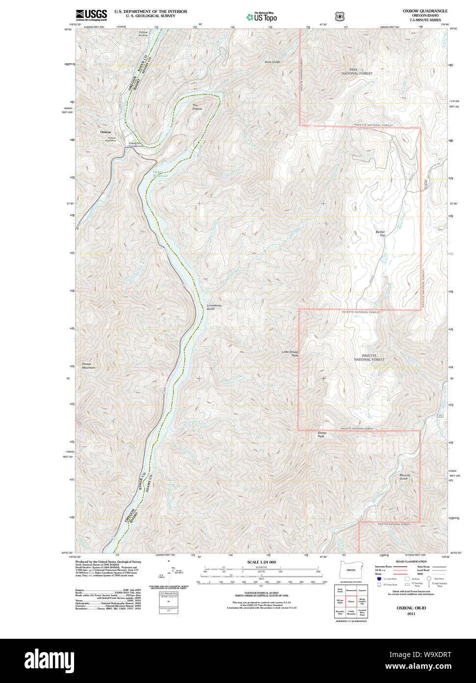 Map of oxbow Cut Out Stock Images & Pictures Alamy