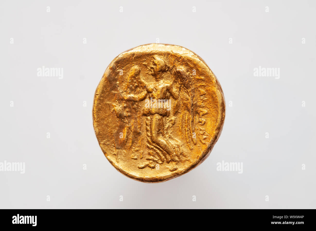 Alexander the Great Gold Stater antique coin Stock Photo
