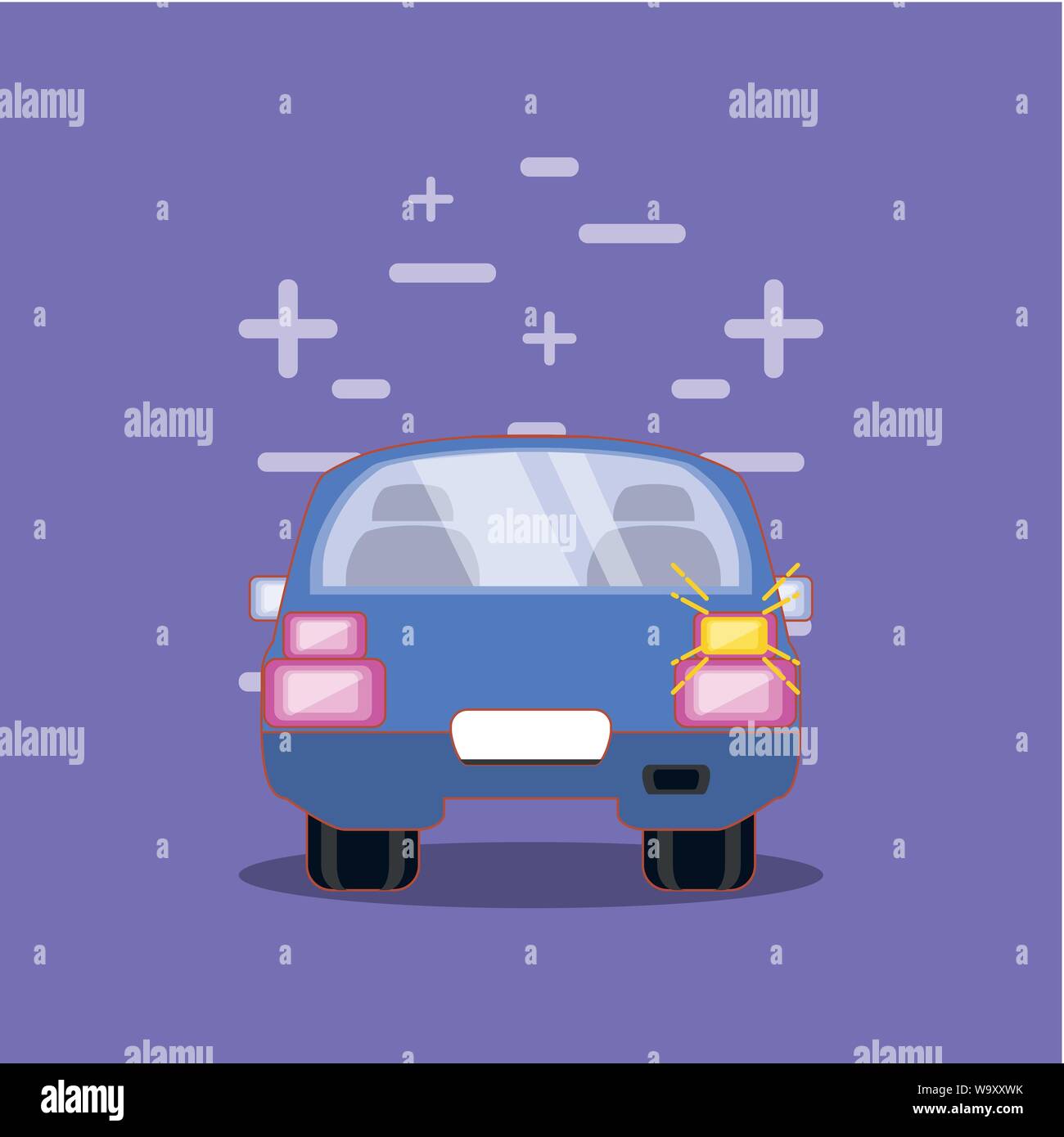 drive safely car with turn signal vector illustration Stock Vector Image & Art Alamy