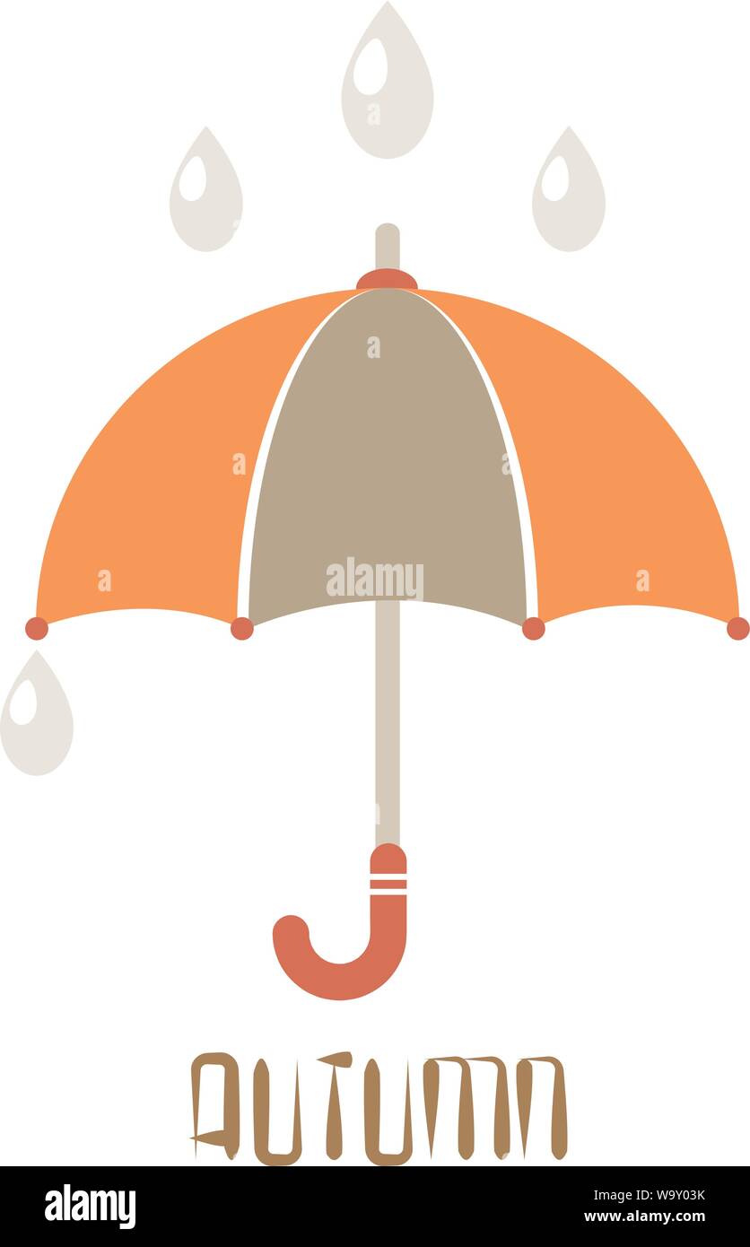 Isolated vector image with elements symbolizing autumn. Eps 10 Stock Vector