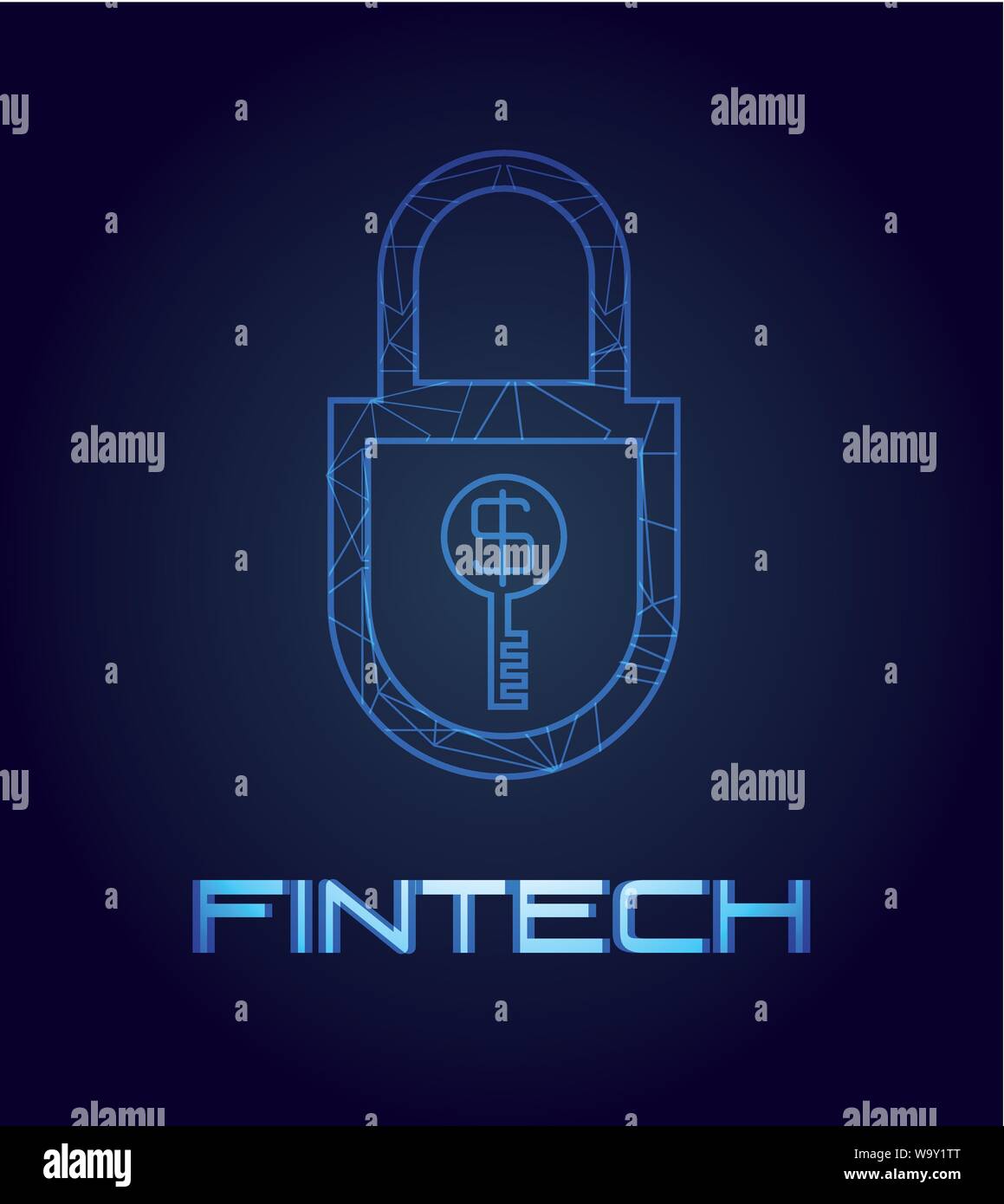 security padlock fintech icon vector illustration design Stock Vector ...