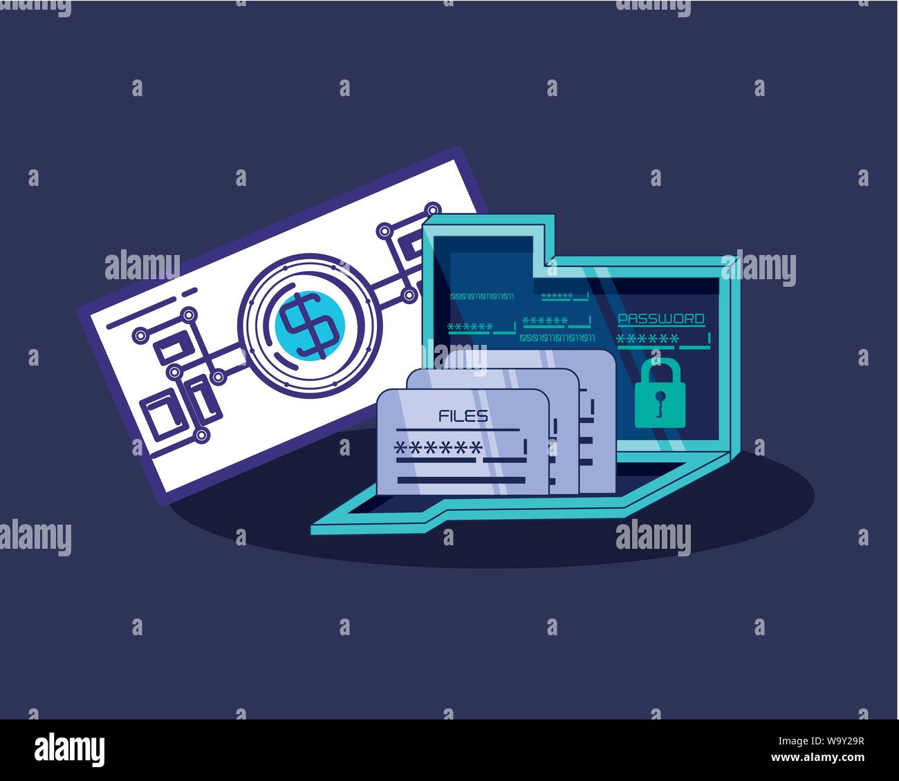 financial technology set icons vector illustration design Stock Vector ...