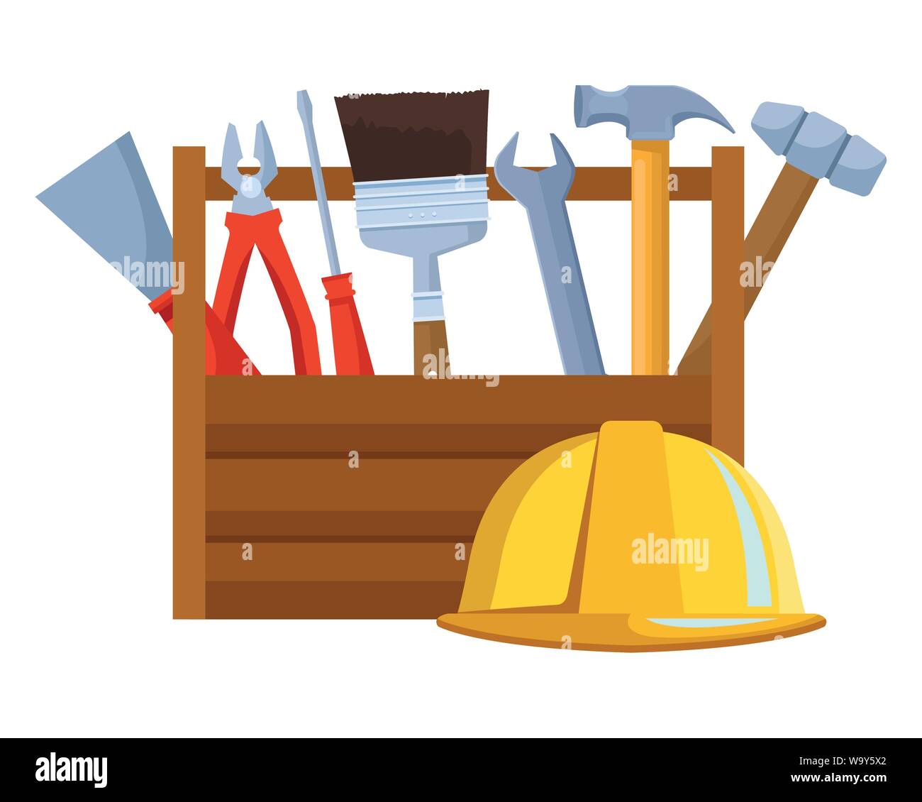 Construction tools and equipment cartoons Stock Vector Image & Art Alamy