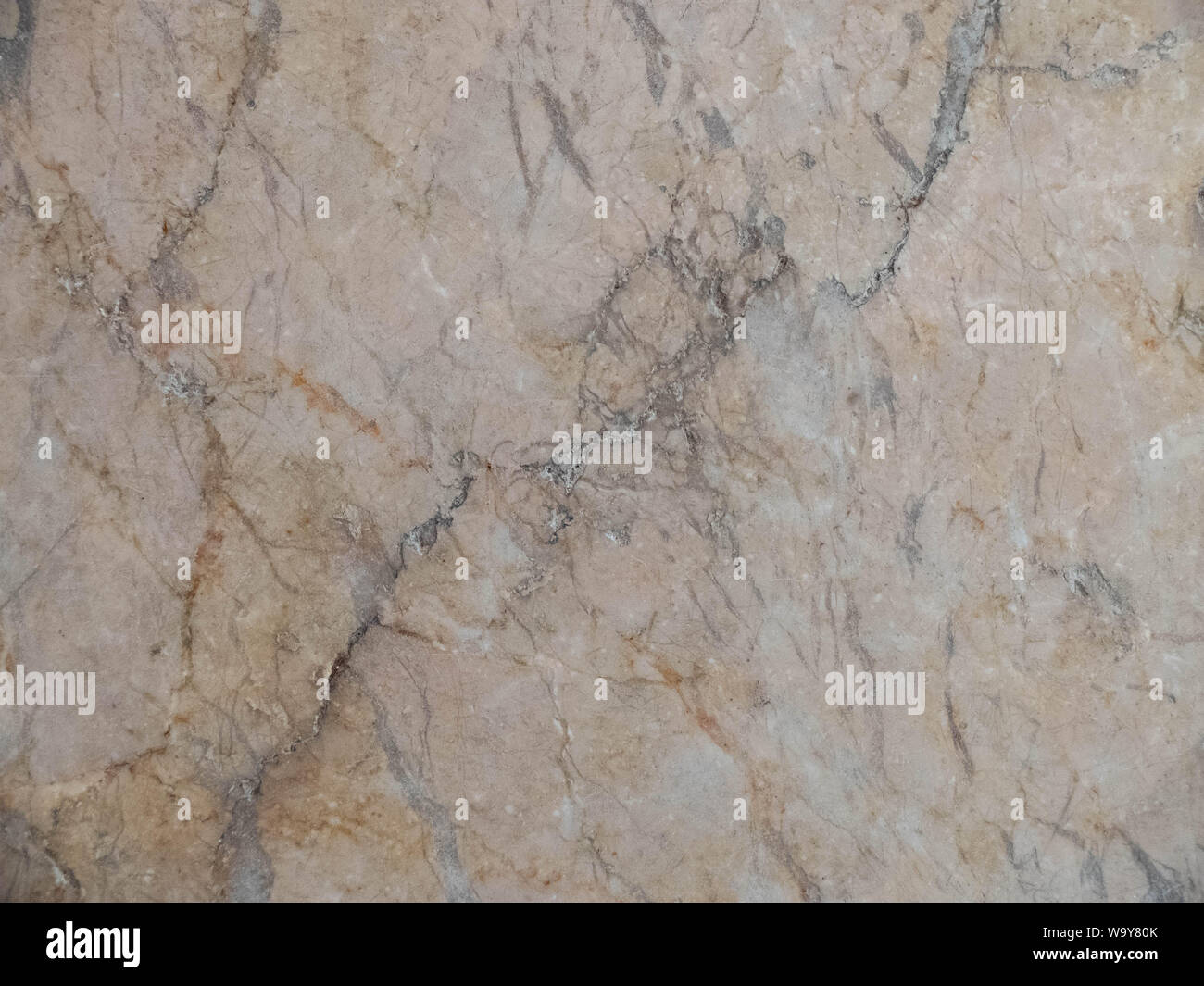 Pink, yellow and gray marble texture. Stone background seamless pattern. Stock Photo