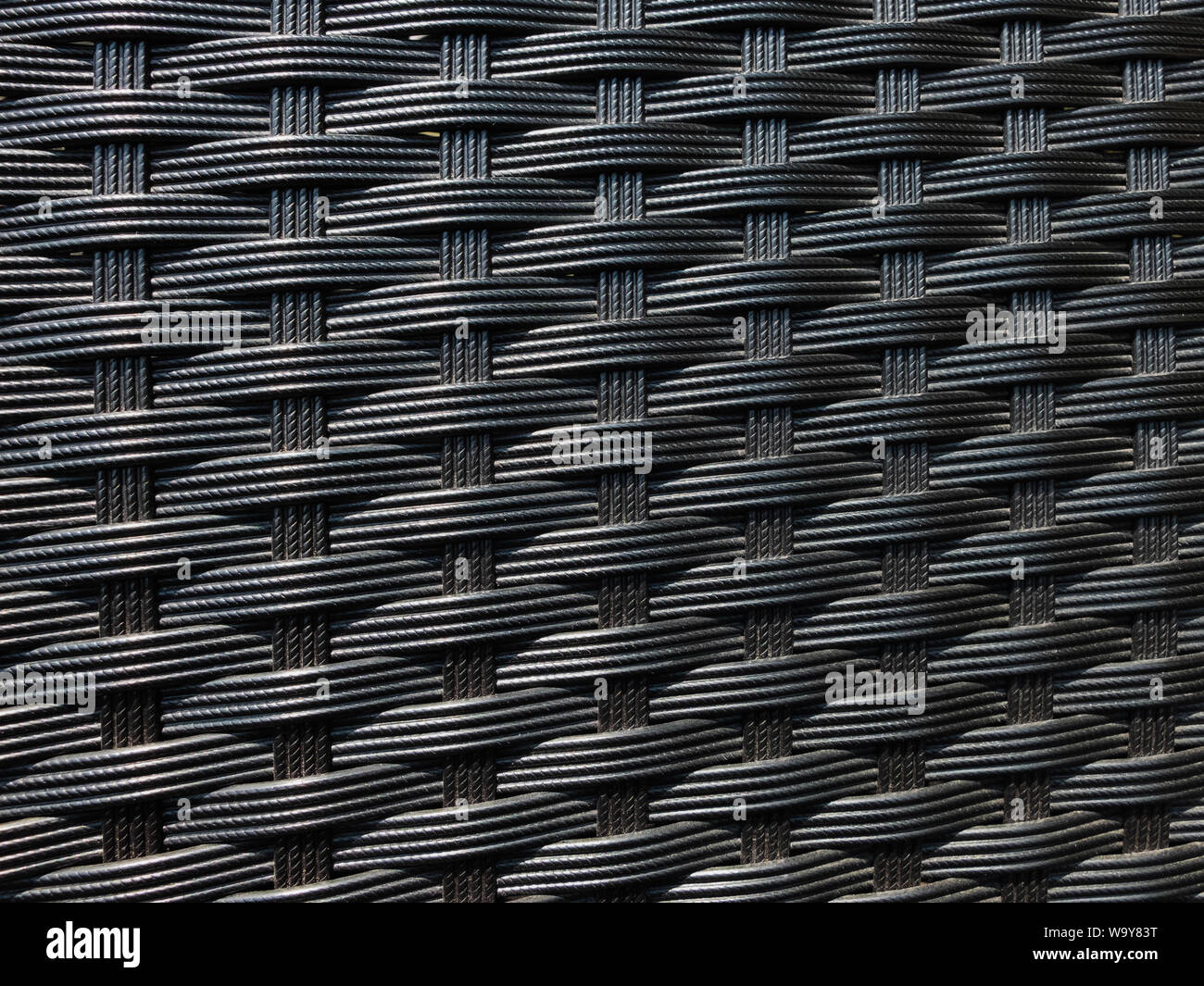 Knitted plastic furniture texture. Background seamless pattern Stock Photo