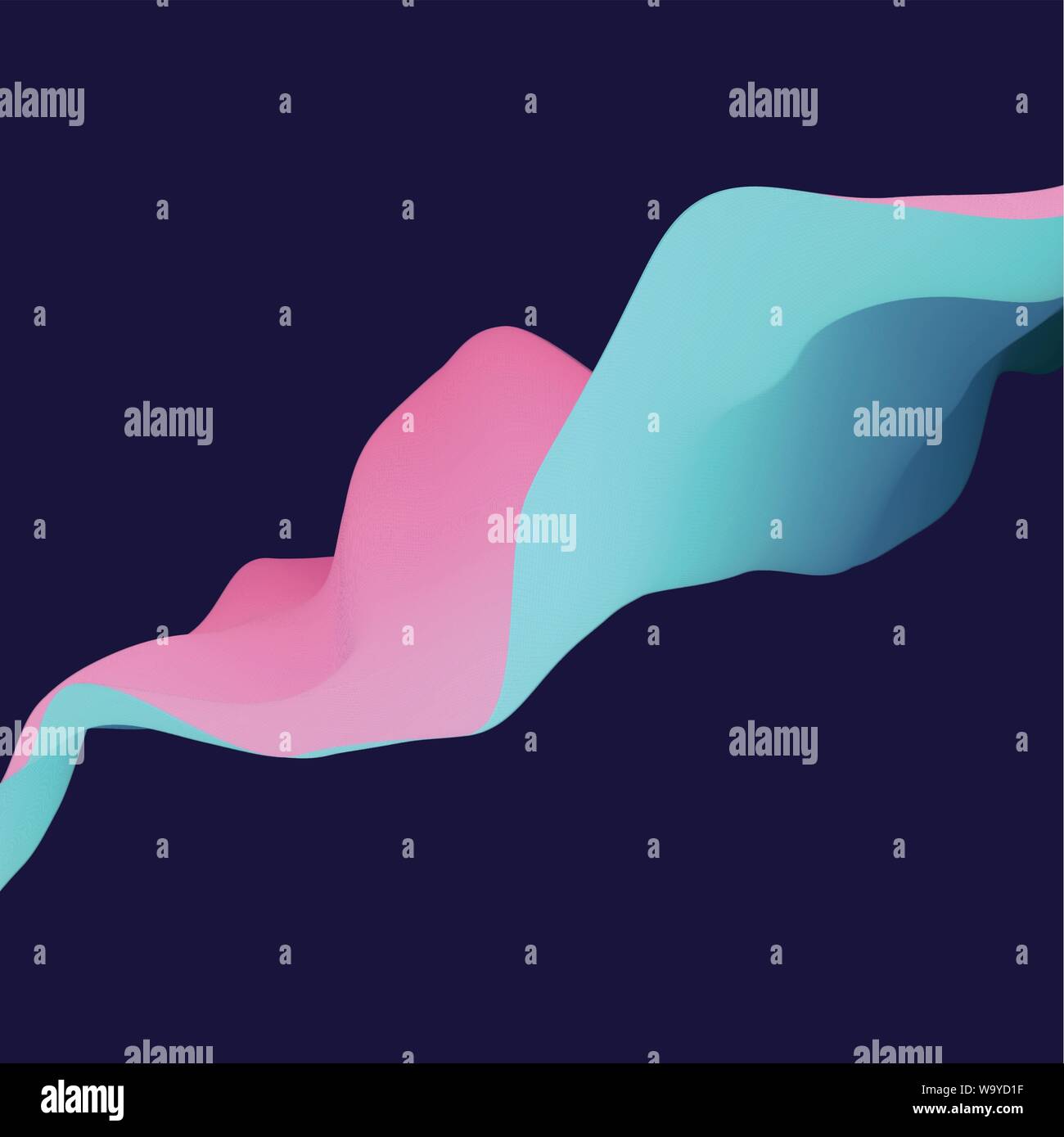 Abstract wavy background with color gradient. Abstract background. Stock Vector