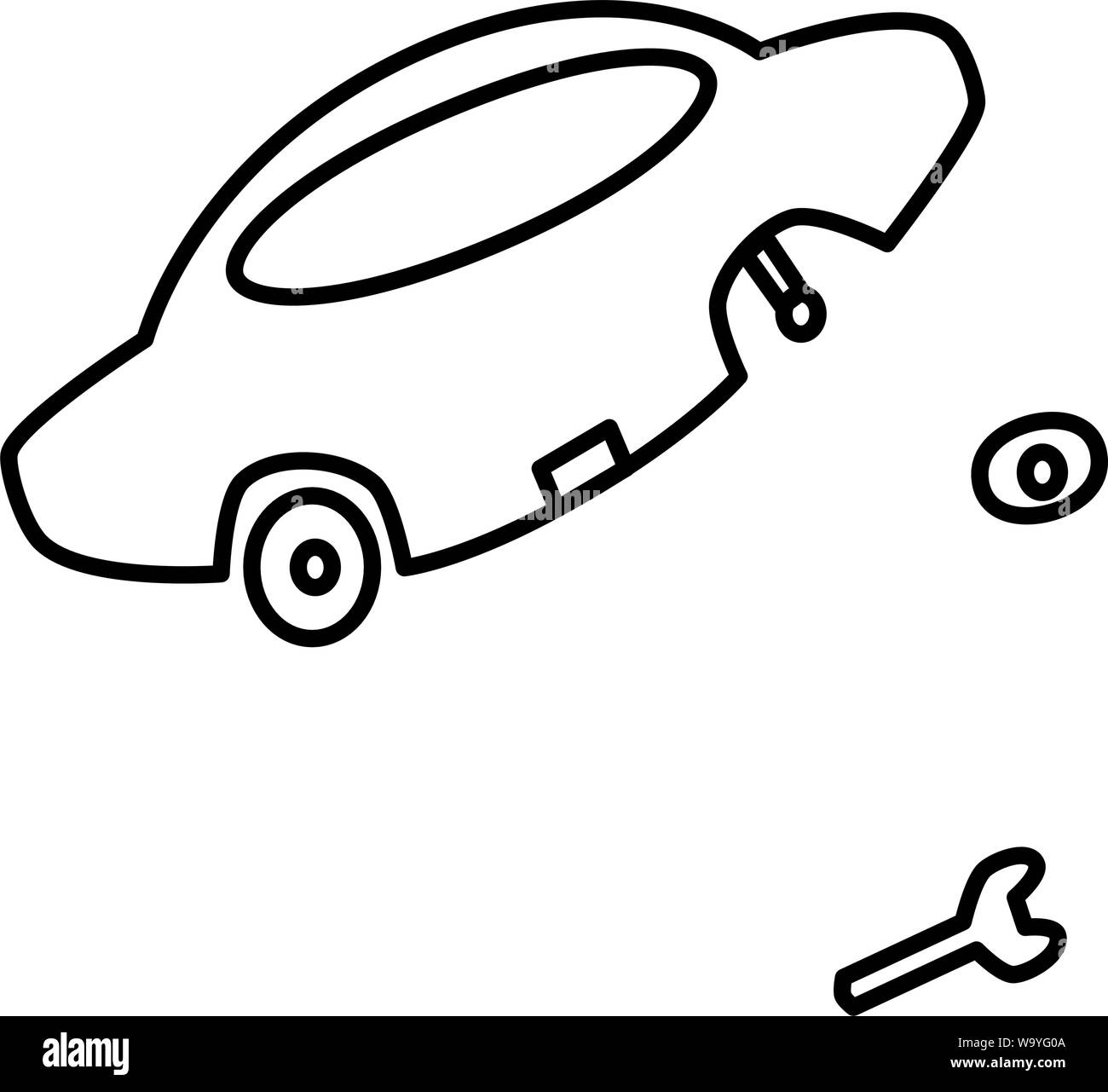 car-repair-vehicle-breakdown-wrench-and-wheel-picture-stock-vector