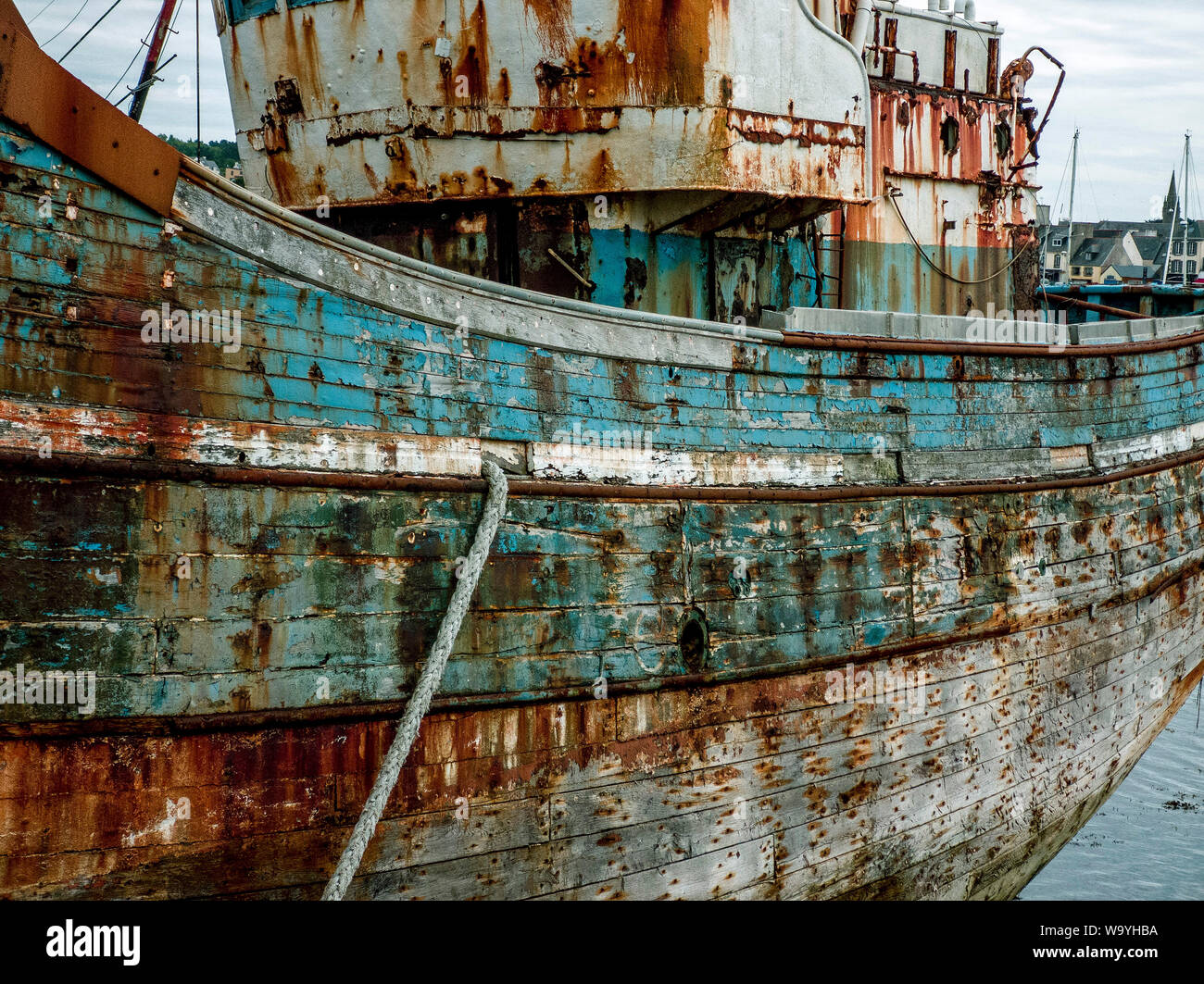 Camaret-sur-Mer. Graveyard of fishing boats. Finistere. Bretagne. France Stock Photo