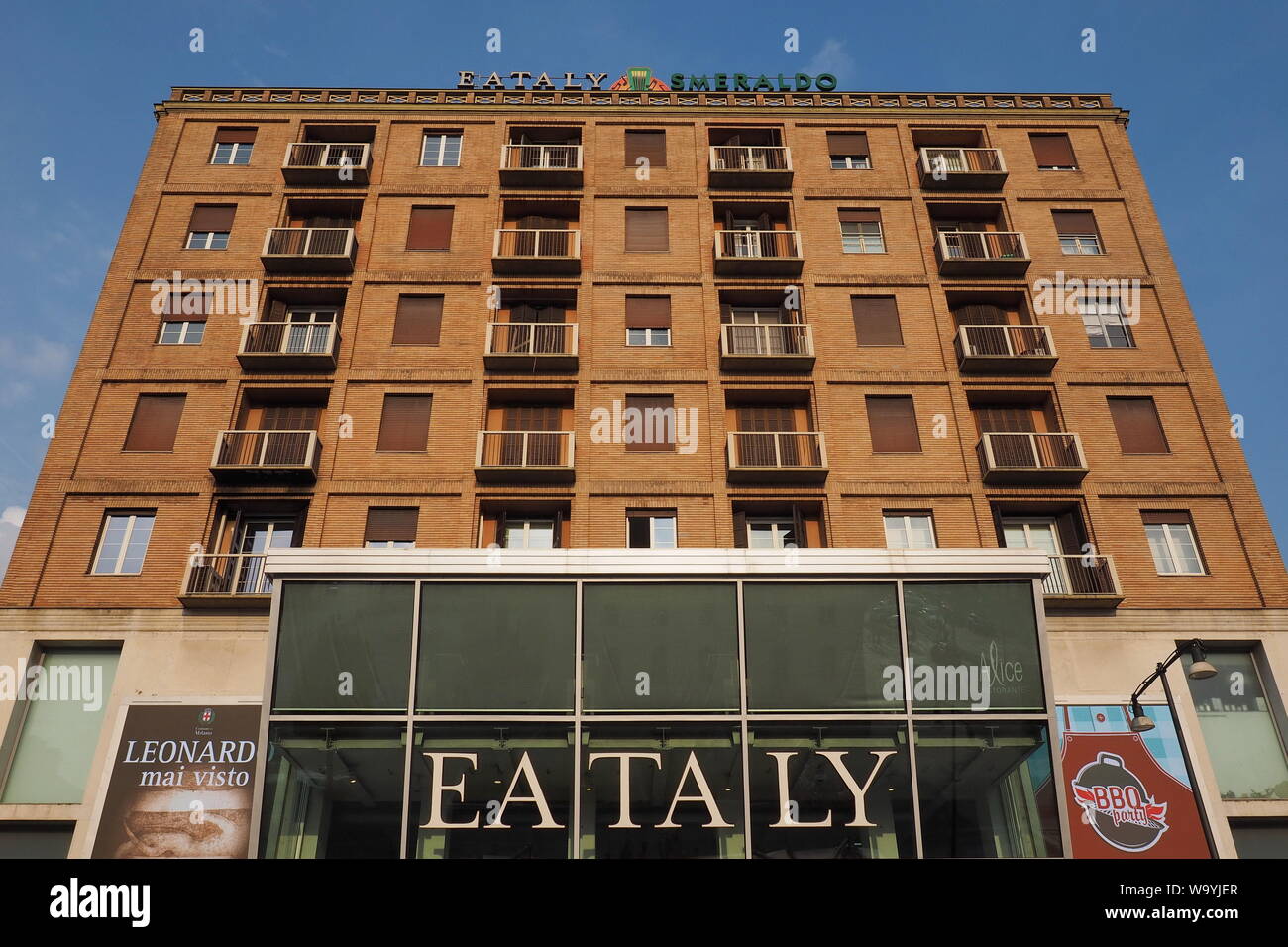 MILAN, ITALY August 7, 2019 The exterior of one of the popular