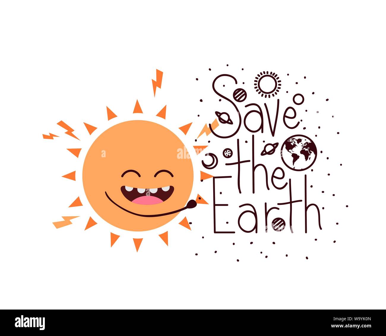 save the earth label icon Stock Vector Image & Art - Alamy