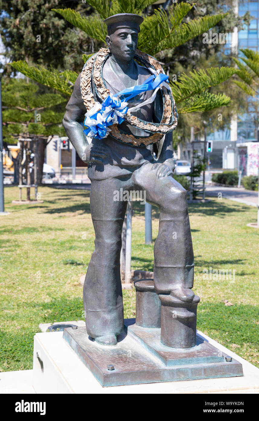 Sailor statue in Limassol, Cyprus Stock Photo Alamy