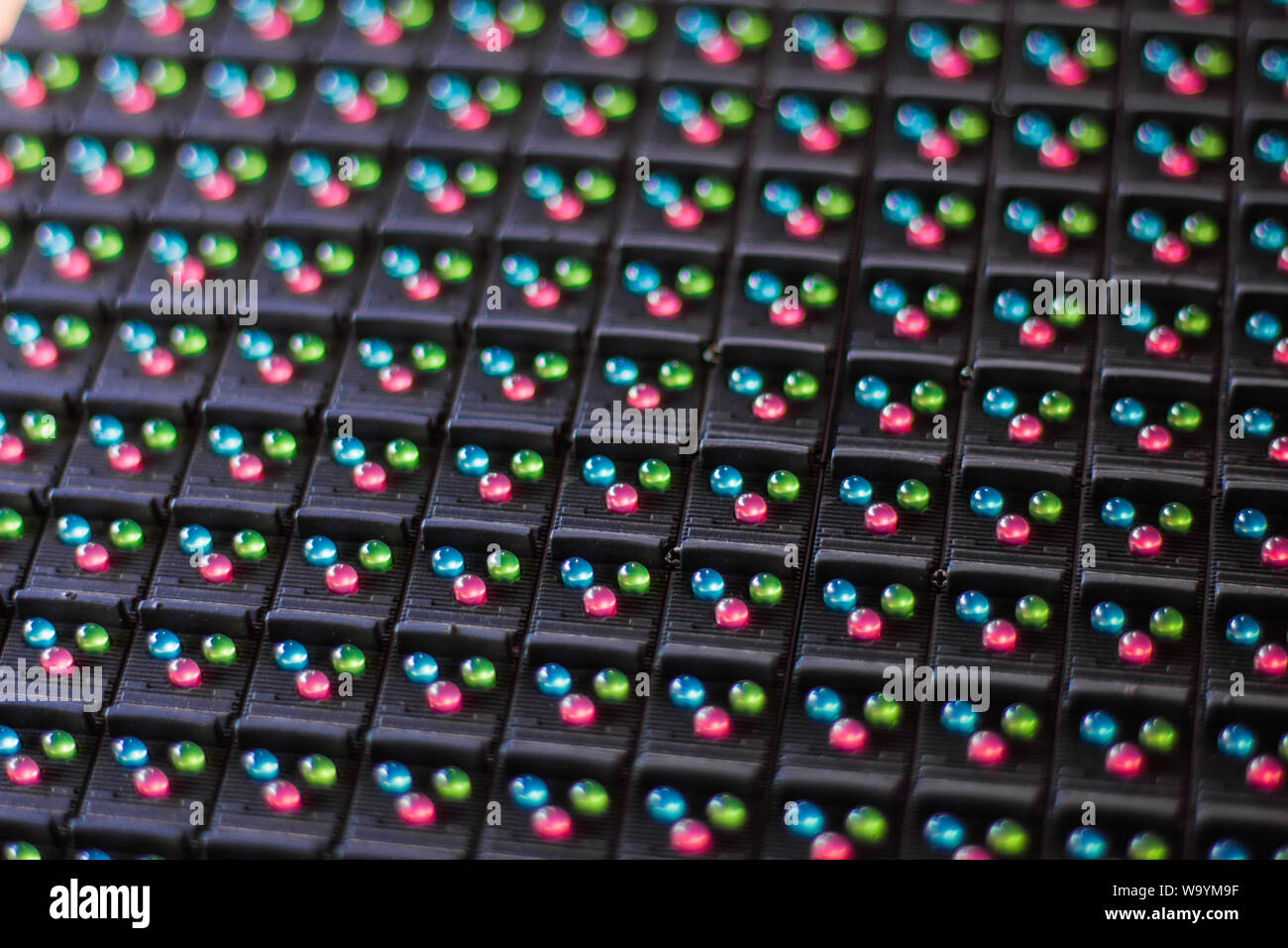 Glowing circle light screen lamps hi-res stock photography and images ...