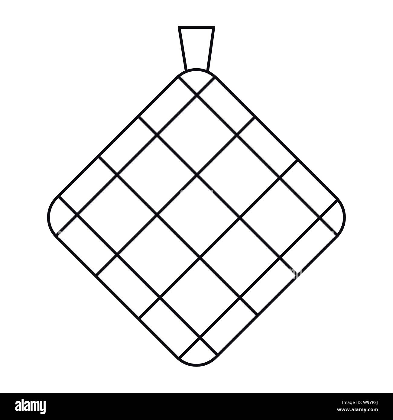 kitchen rag cooking icon white background vector illustration Stock ...