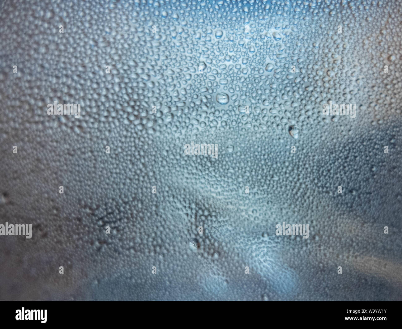 A lot of water drops inside plastic bottle. Stock Photo