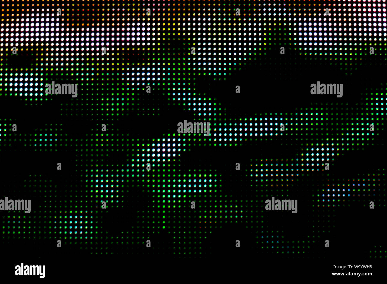 Colorful of the LED screen at the opening of the show Stock Photo - Alamy