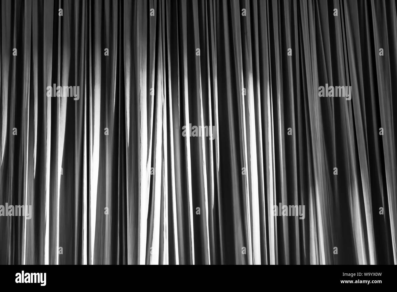 Black and white curtains and light Stock Photo Alamy