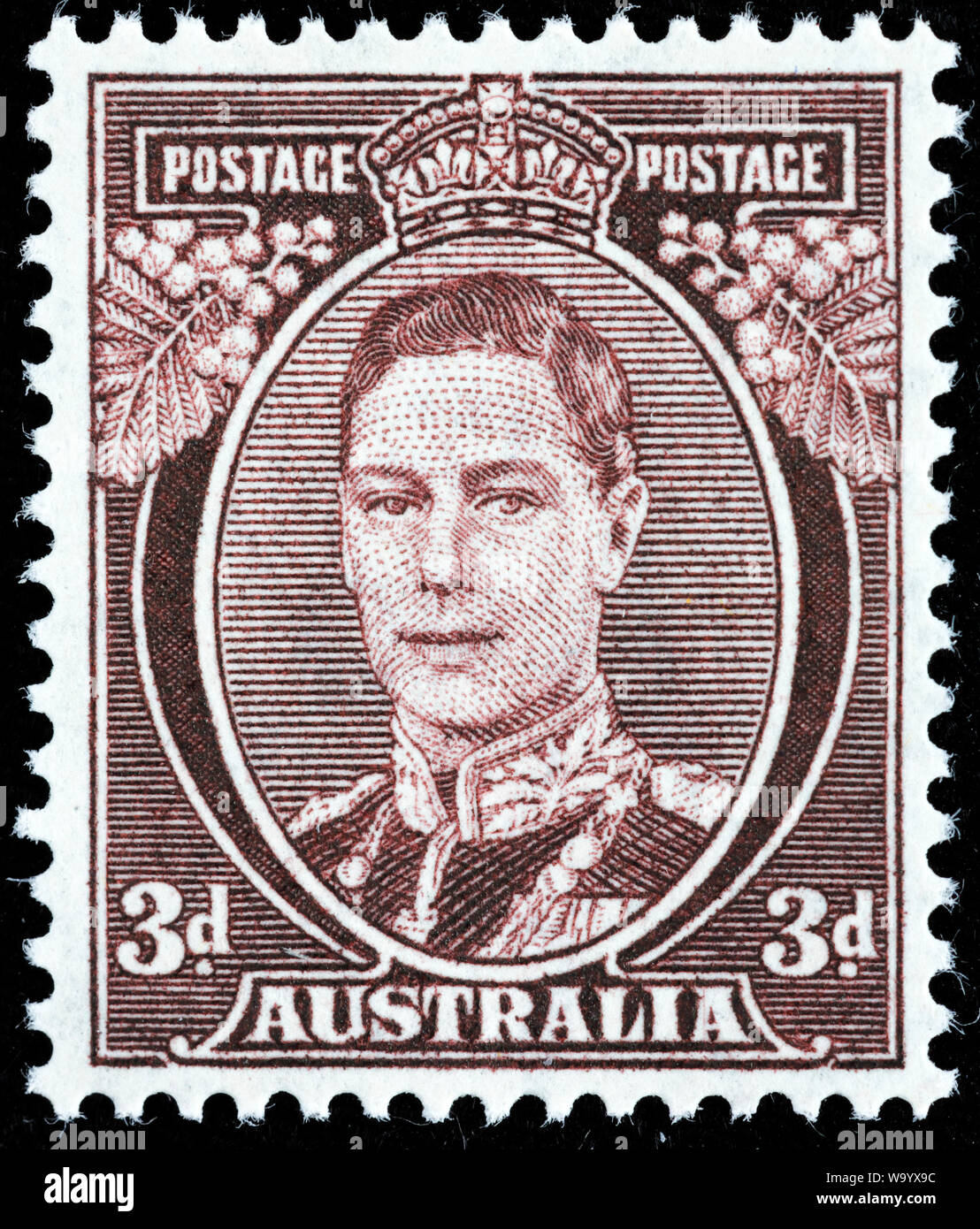 King VI (18951952), postage stamp, Australia, 1942 Stock Photo
