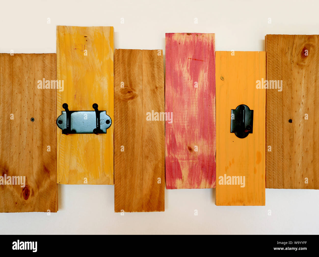Warm Color Tone Painted Wooden Decorating Panel On The