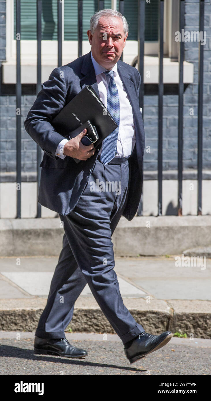 Ministers Depart Downing Street following cabinet meeting. Featuring: Geoffrey Cox QC MP Where: London, United Kingdom When: 16 Jul 2019 Credit: Wheatley/WENN Stock Photo