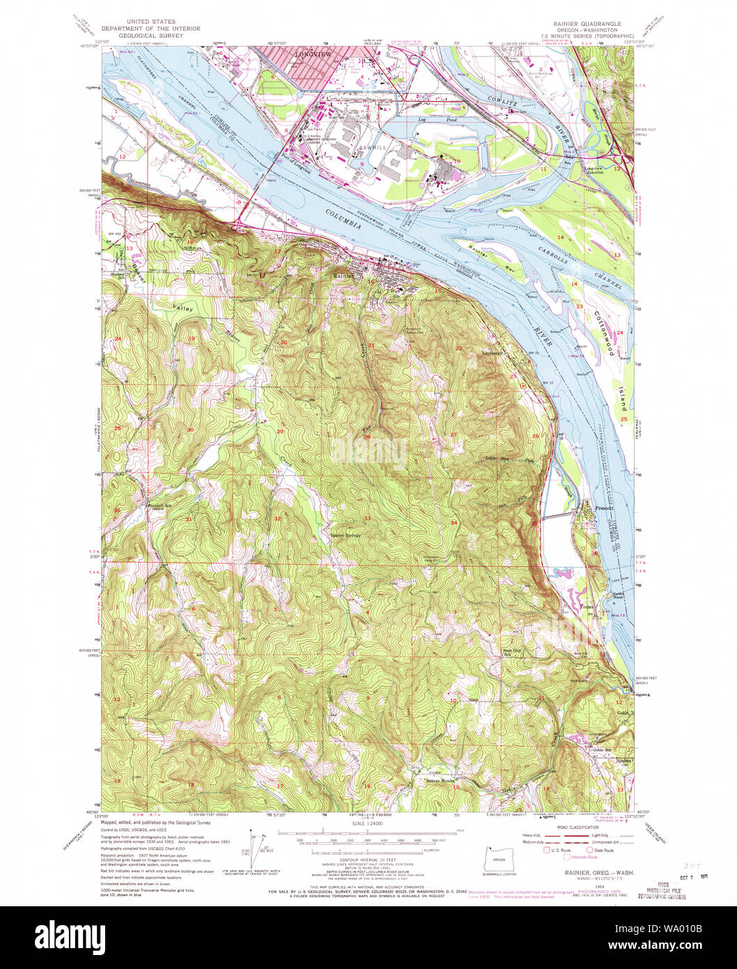 Map of rainier hires stock photography and images Alamy