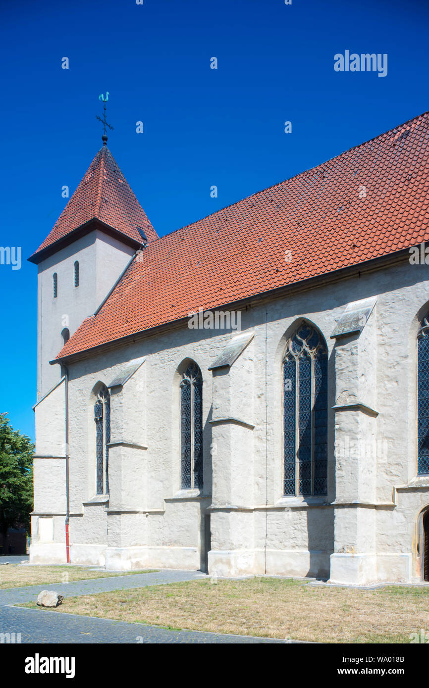 Deutschland, Münsterland, Selm, Friedenskirche Stock Photo