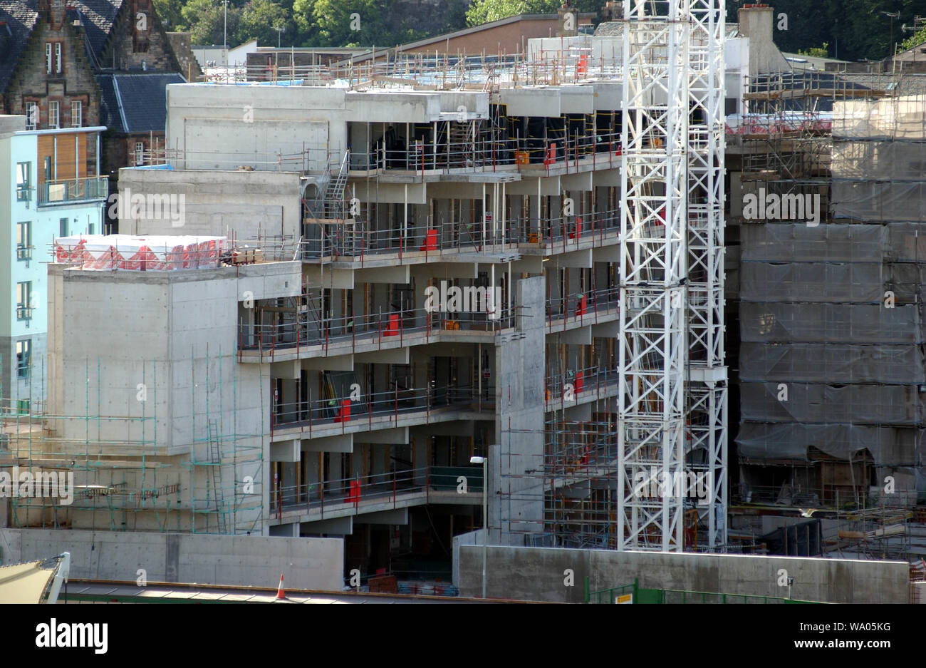 wallpapers Scottish Parliament Building Construction alamy