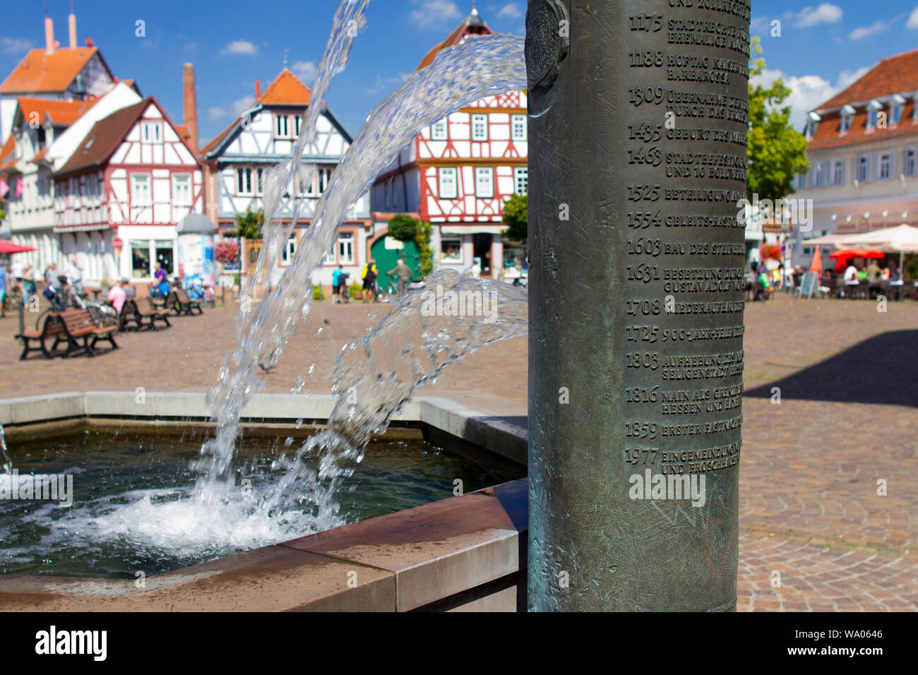 Deutschland,Hessen,Seligenstadt,Brunen am Marktplatz, 30019401 *** Local Caption *** Stock Photo