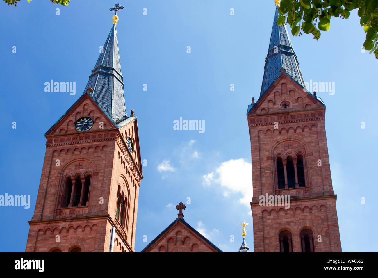 Deutschland,Hessen,Seligenstadt,Westseite der EinhardBasilika St