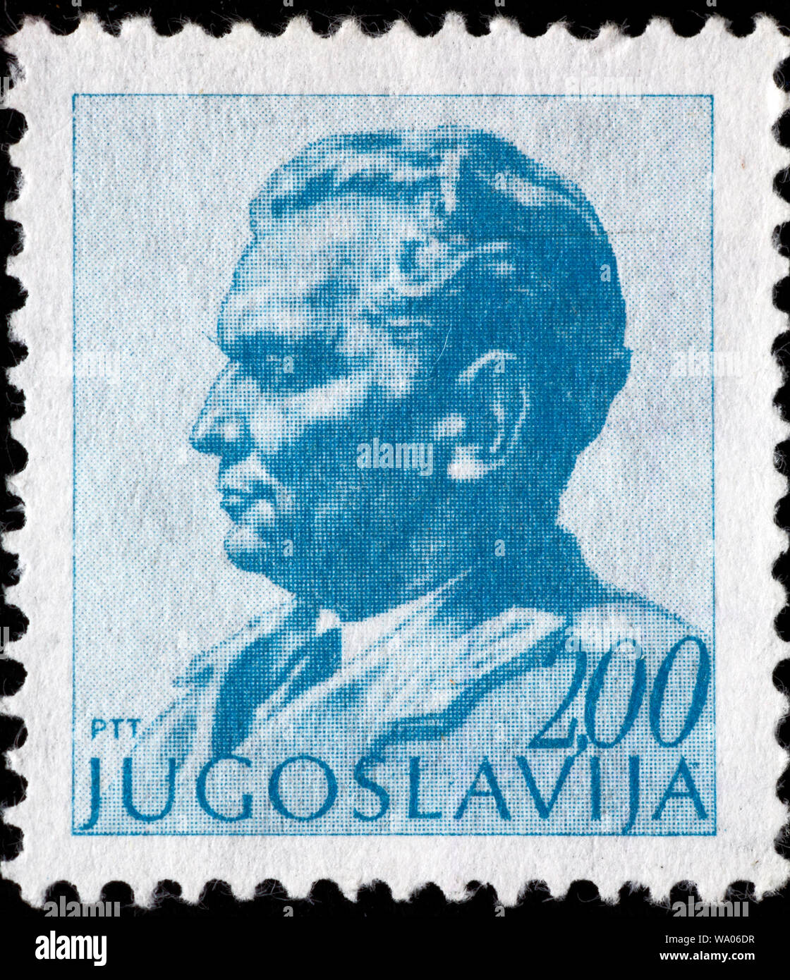 Marshal Josip Broz Tito (1892-1980), postage stamp, Yugoslavia, 1974 Stock Photo