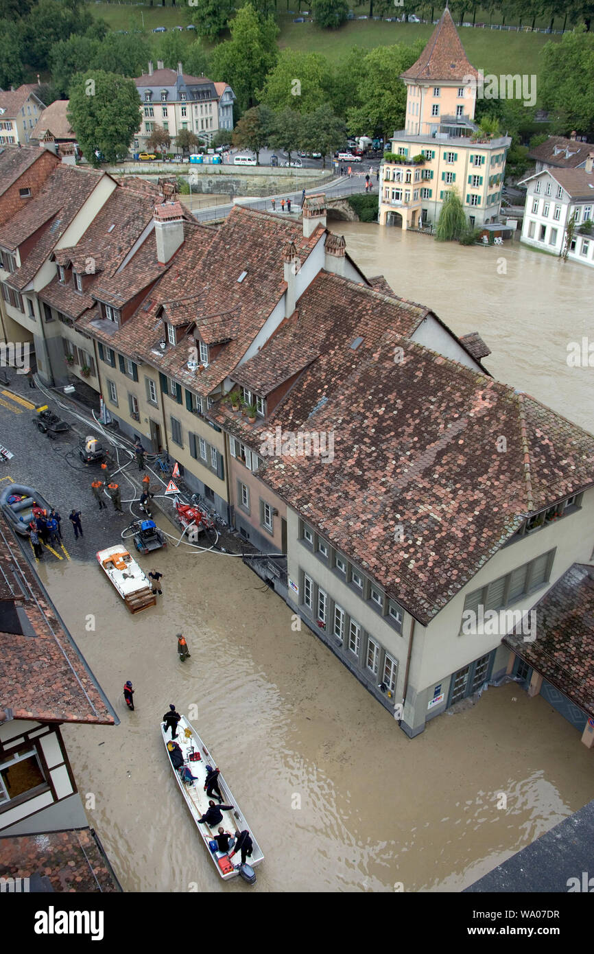 Matte, Hochwasser in Bern, 30056541 *** Local Caption *** Stock Photo ...
