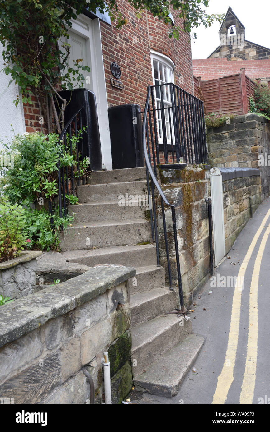 Whitby,Town Alleys and Passages, Stock Photo