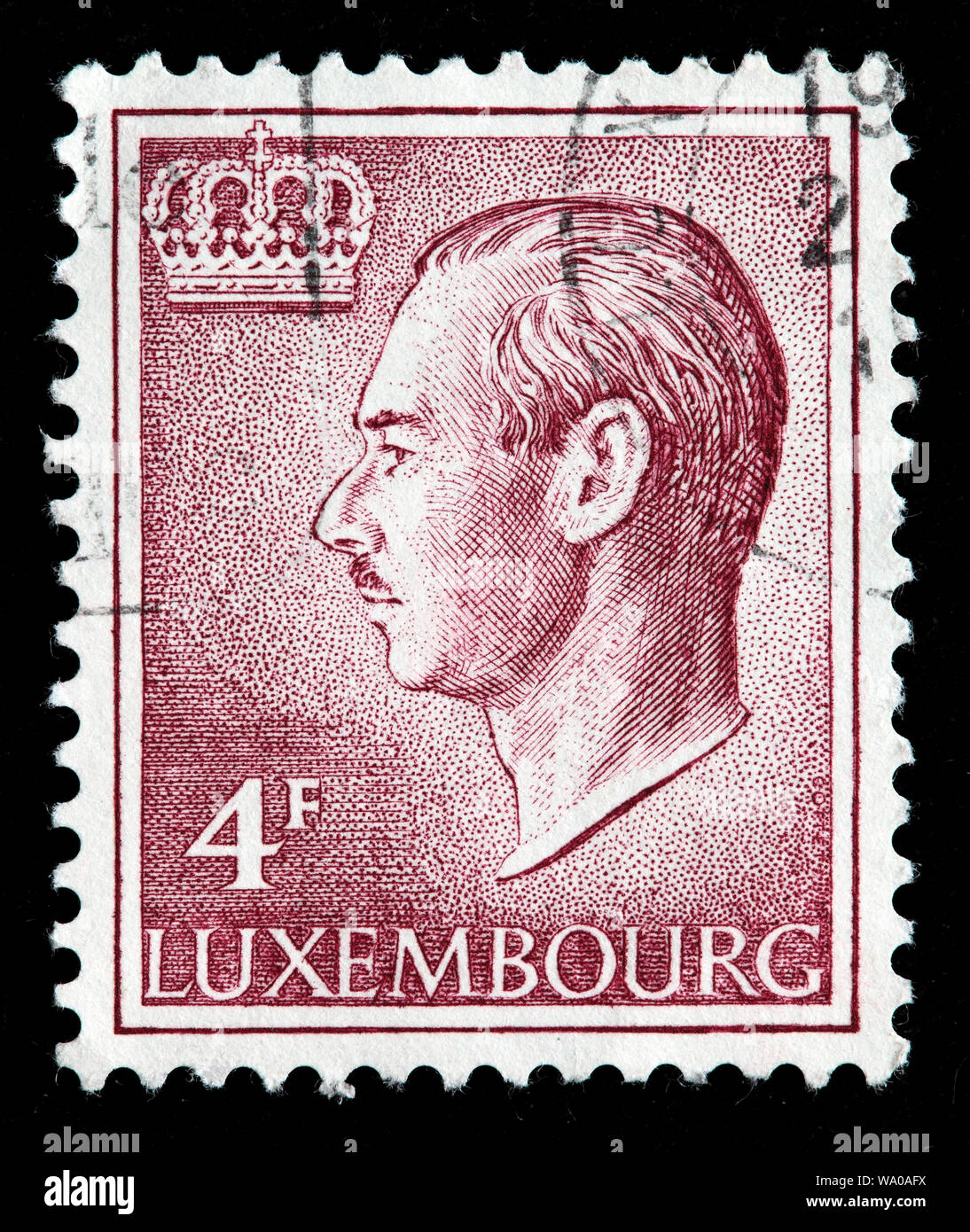 Jean, Grand Duke of Luxembourg (1964-2000), postage stamp, Luxembourg, 1964  Stock Photo - Alamy