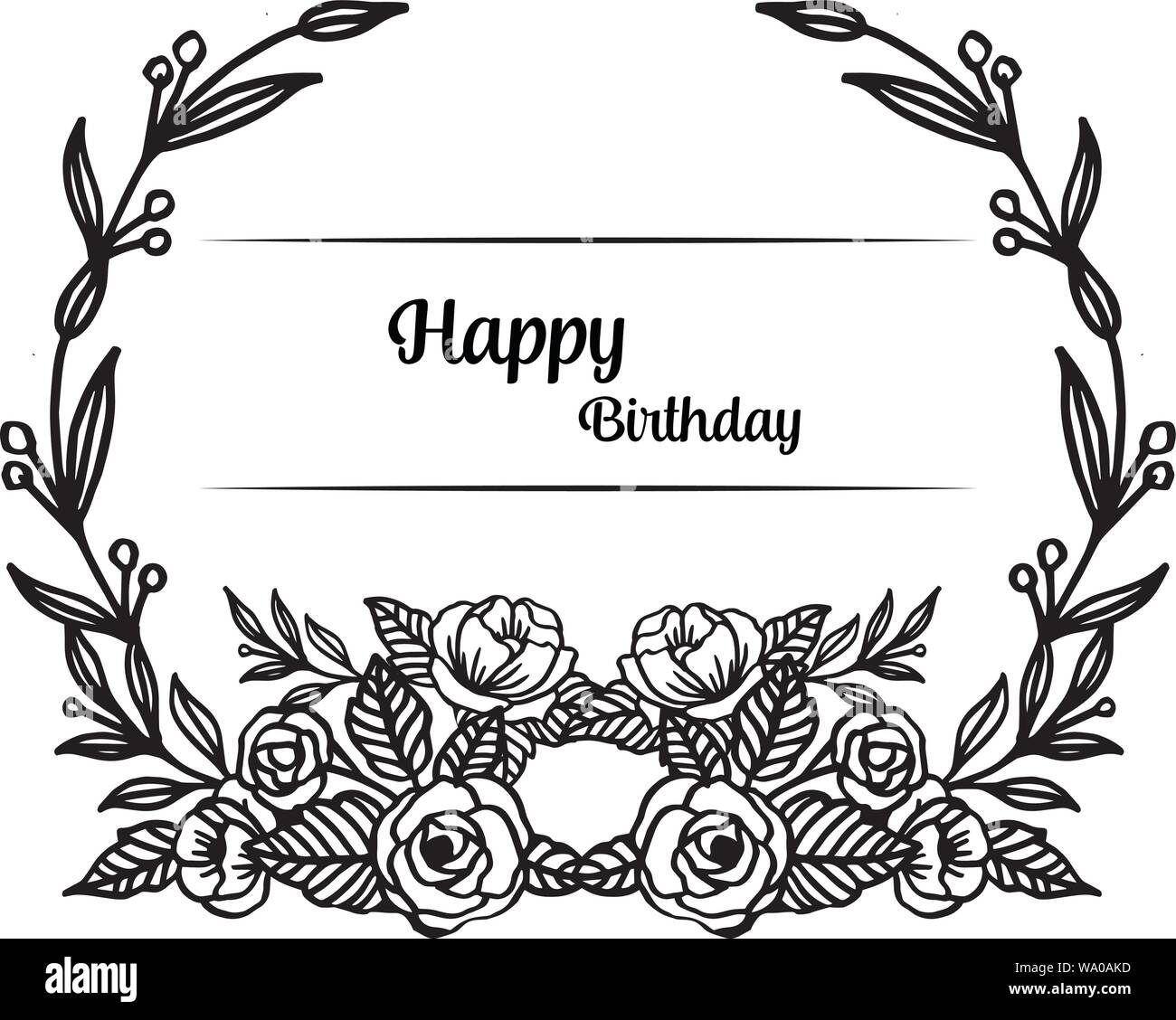 Design celebration happy birthday, shape of invitation card, wallpaper ...