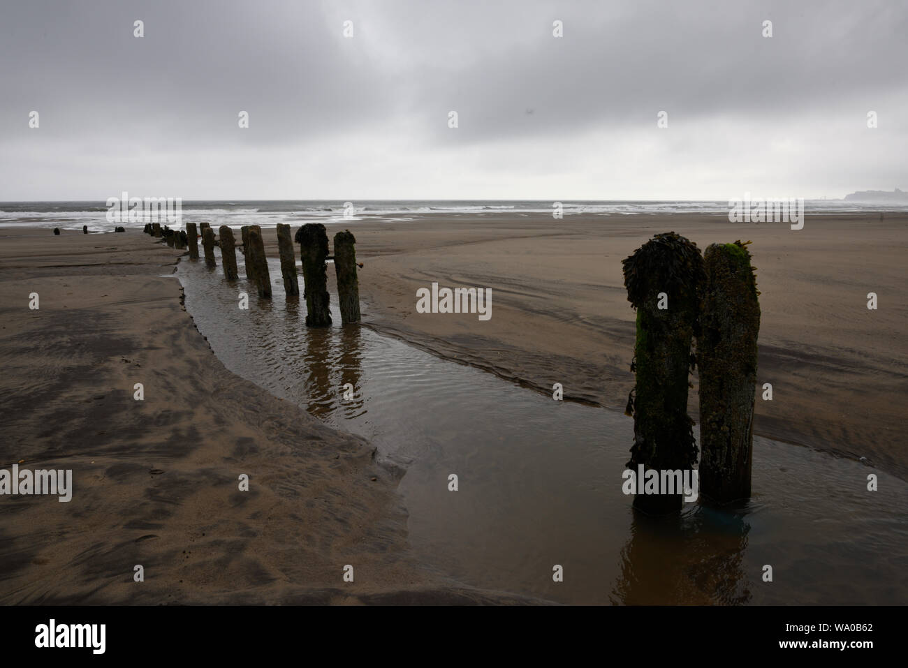 Whitby, a seaside town, port of North Yorkshire, Stock Photo