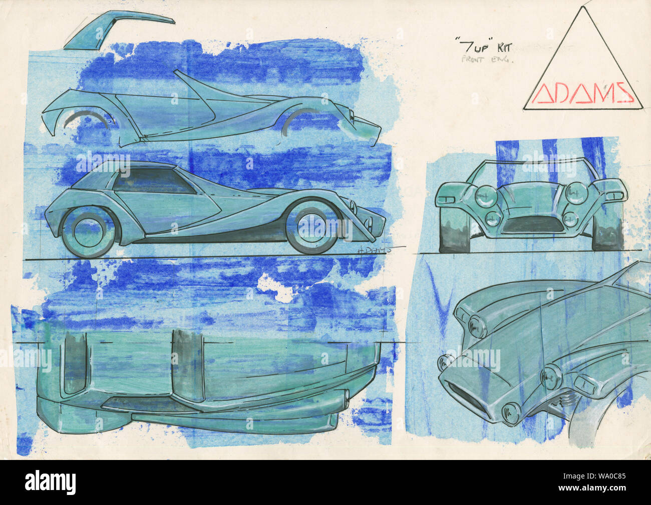 Dennis Adams 7up kit Fantasy Car Design Stock Photo Alamy